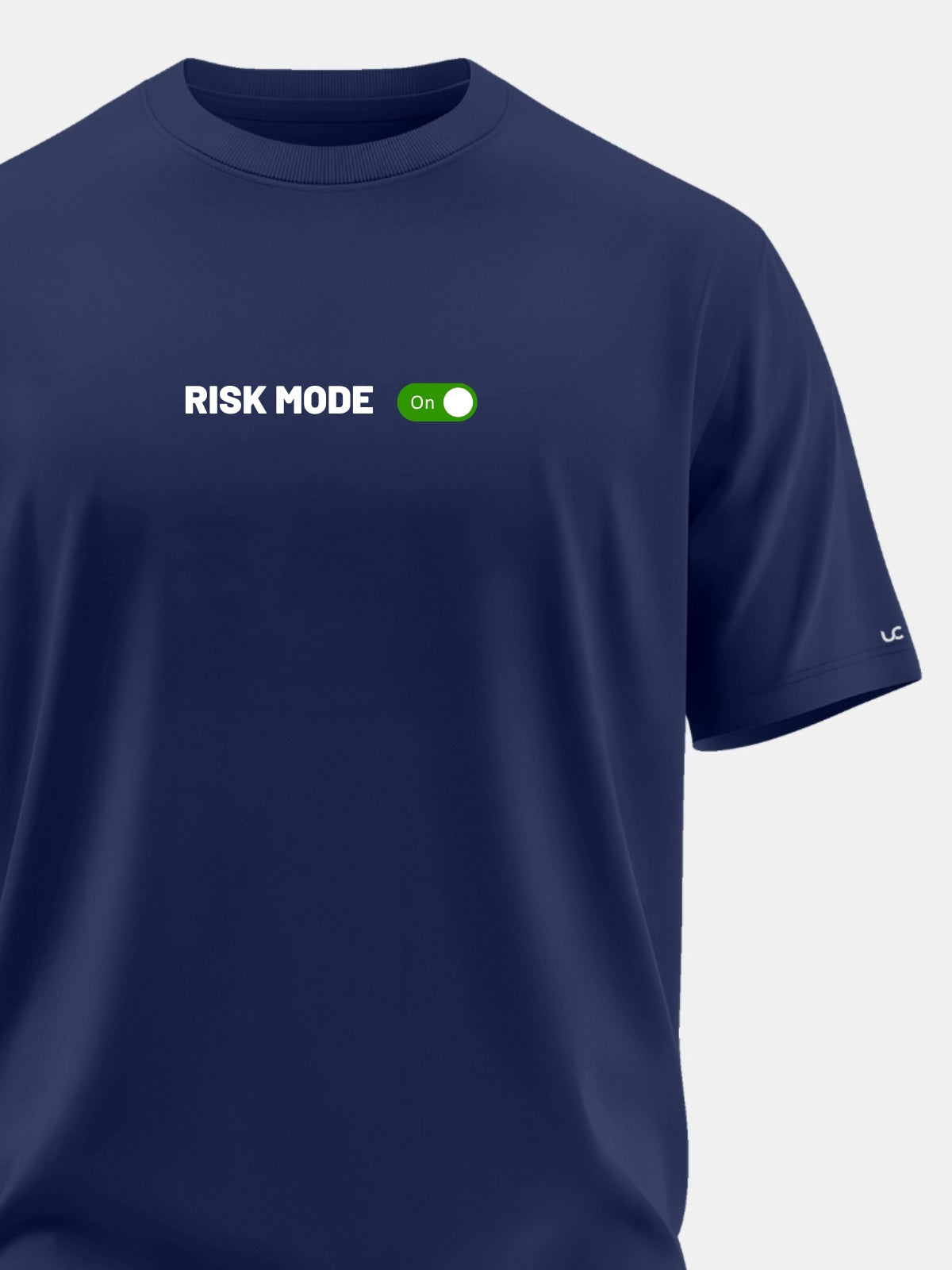 Solid Men's Soft Premium 100% Cotton Crew T-Shirt Risk Mode Novel Navy