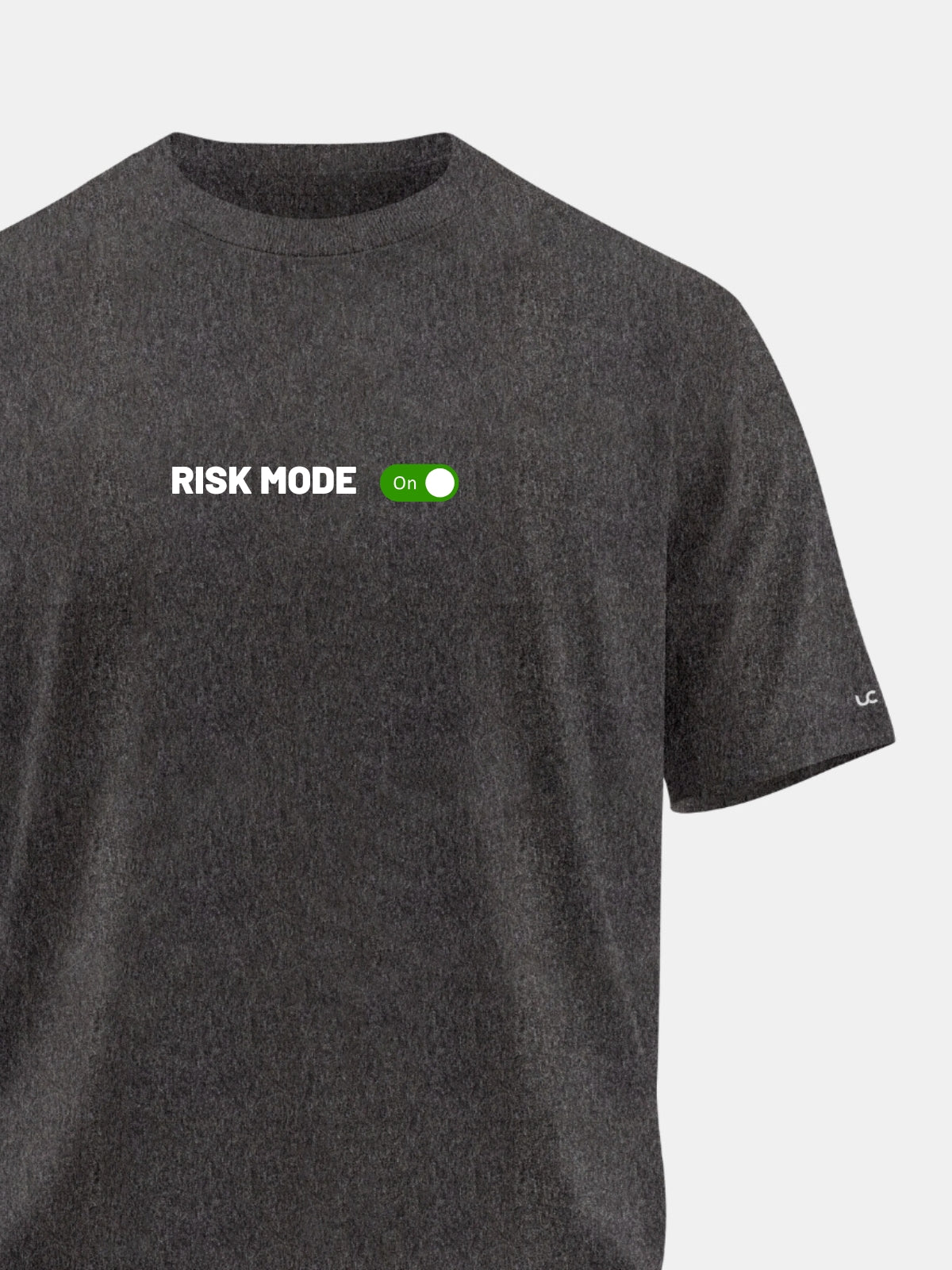 Solid Men's Soft Premium 100% Cotton Crew T-Shirt Risk Mode Greasy Grey