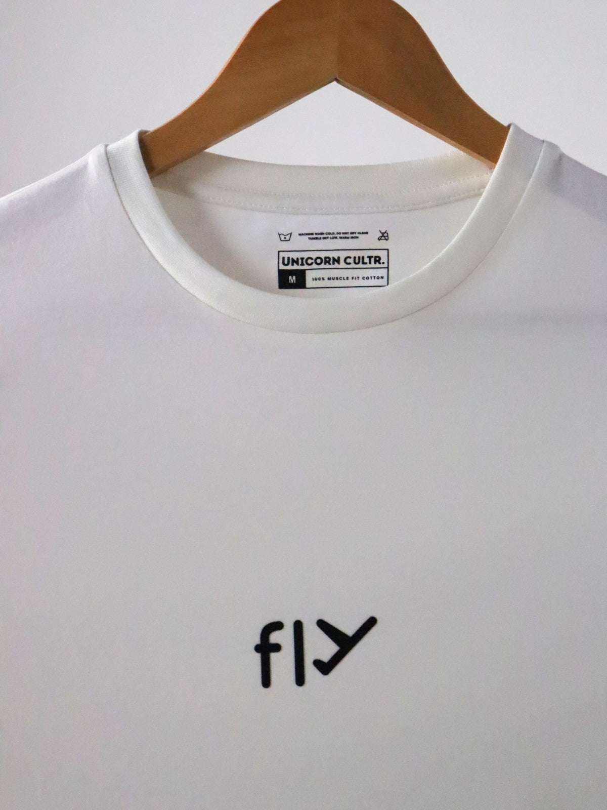 Solid Men's Soft Premium 100% Cotton Crew T-shirt Fly Whiteboard White
