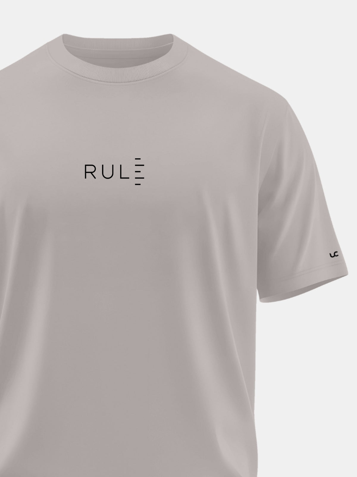 Solid Men's Soft Premium 100% Cotton Crew T-Shirt Rule Smoke Melange