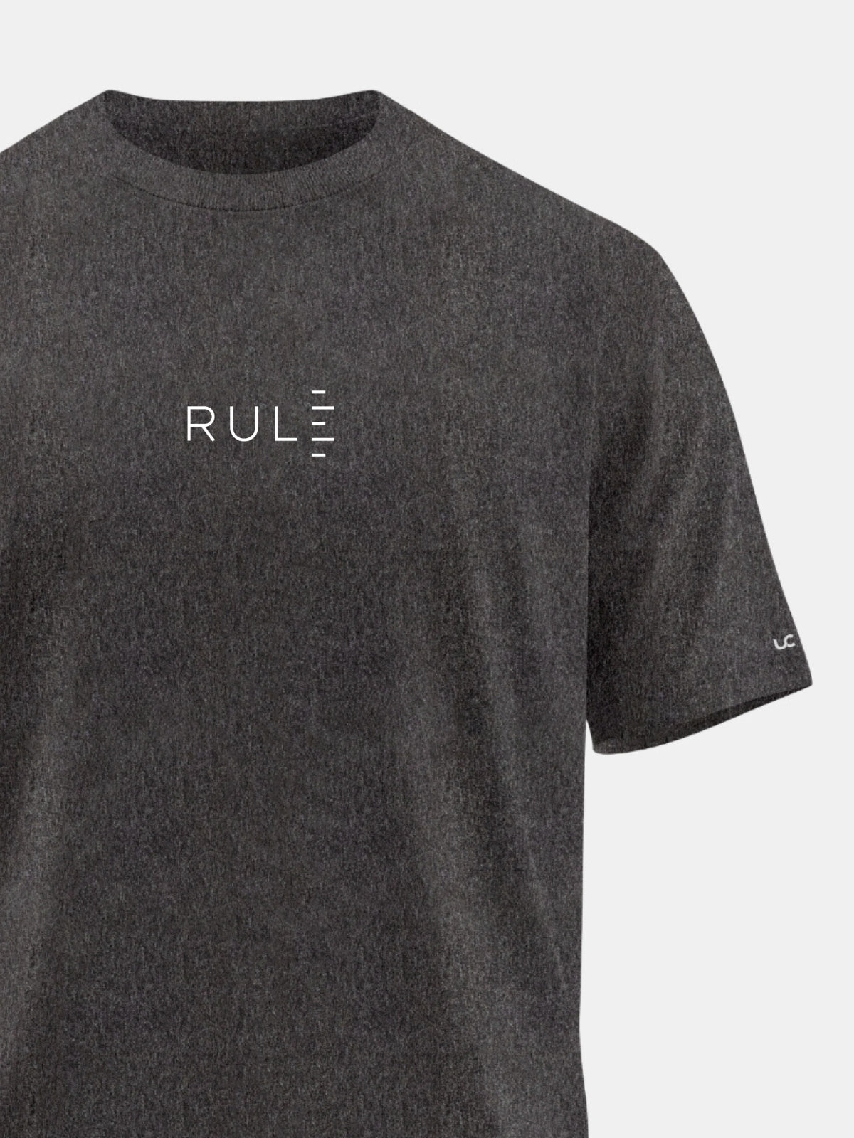 Solid Men's Soft Premium 100% Cotton Crew T-Shirt Rule Greasy Grey