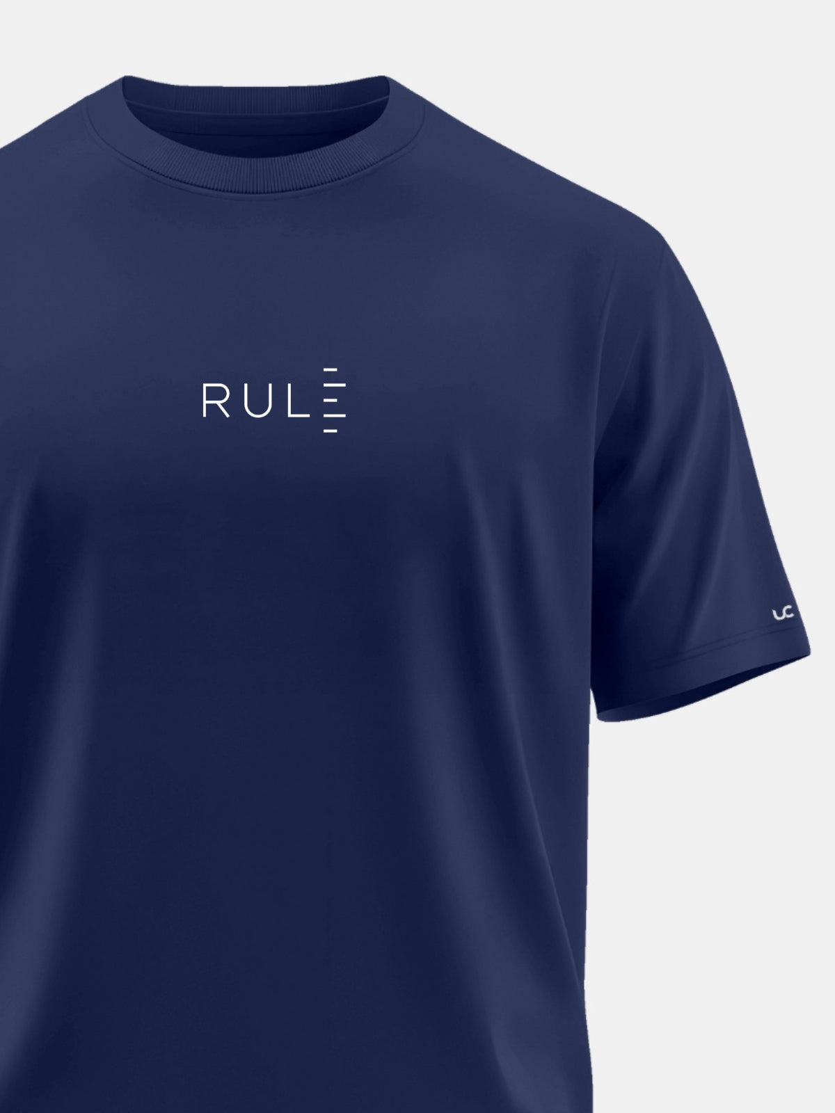 Solid Men's Soft Premium 100% Cotton Crew T-Shirt Rule Navel Navy