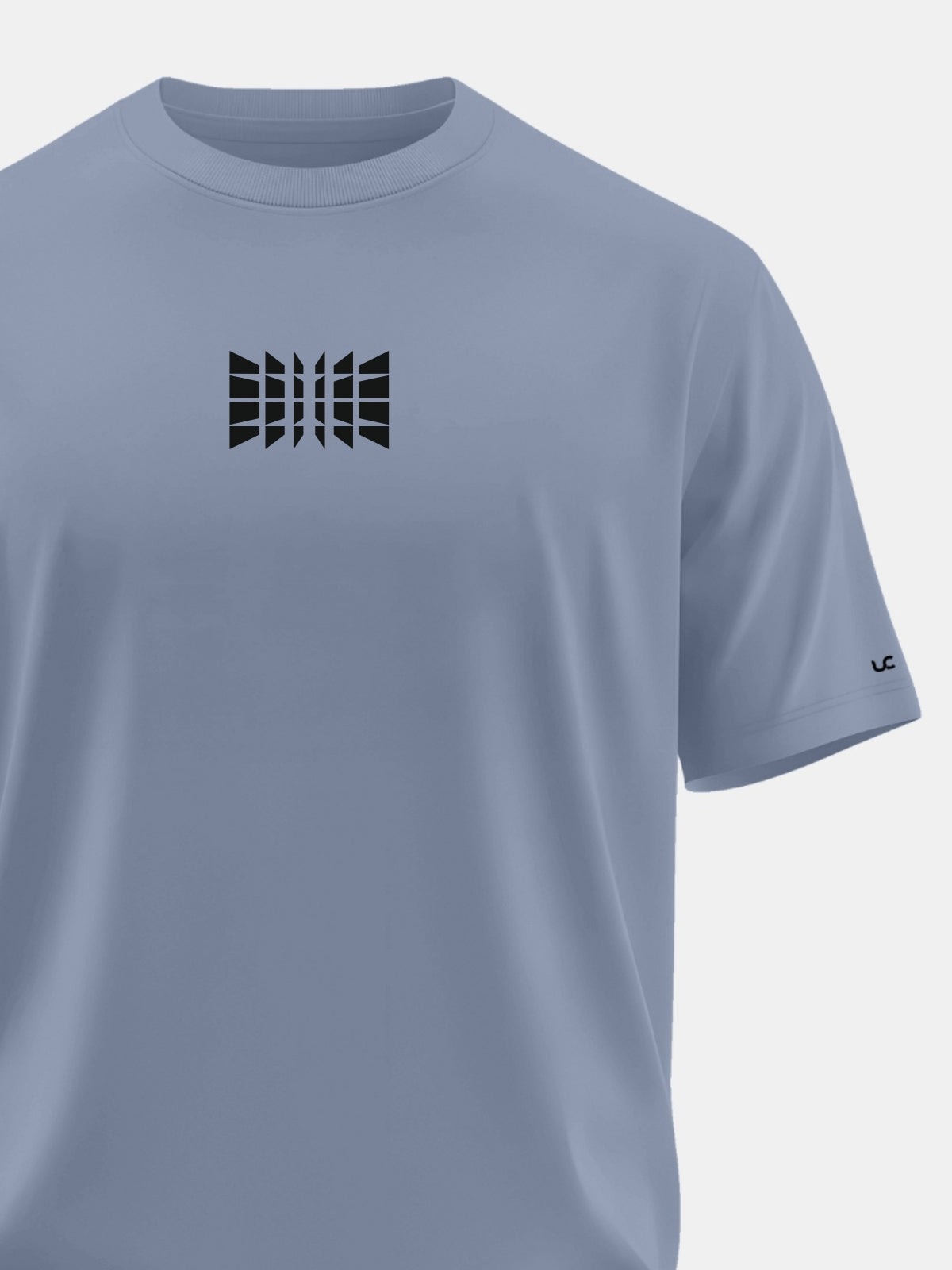 Solid Men's Soft Premium 100% Cotton Crew T-Shirt Door Blocks Deadline Blue
