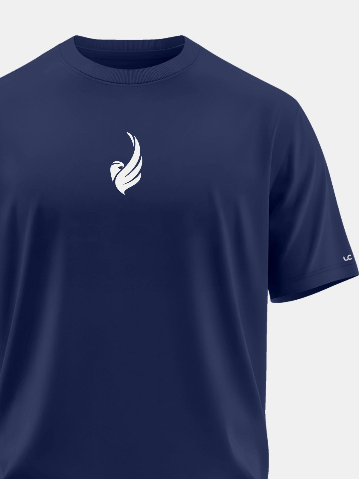 Solid Men's Soft Premium 100% Cotton Crew T-Shirt Eagle Wing Novel Navy