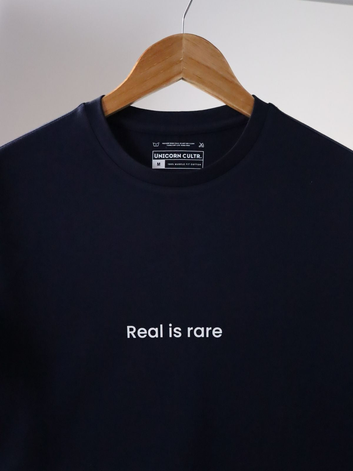Solid Men's Premium Muscle Fit Cotton Crew T-shirt Real is rare Novel Navy