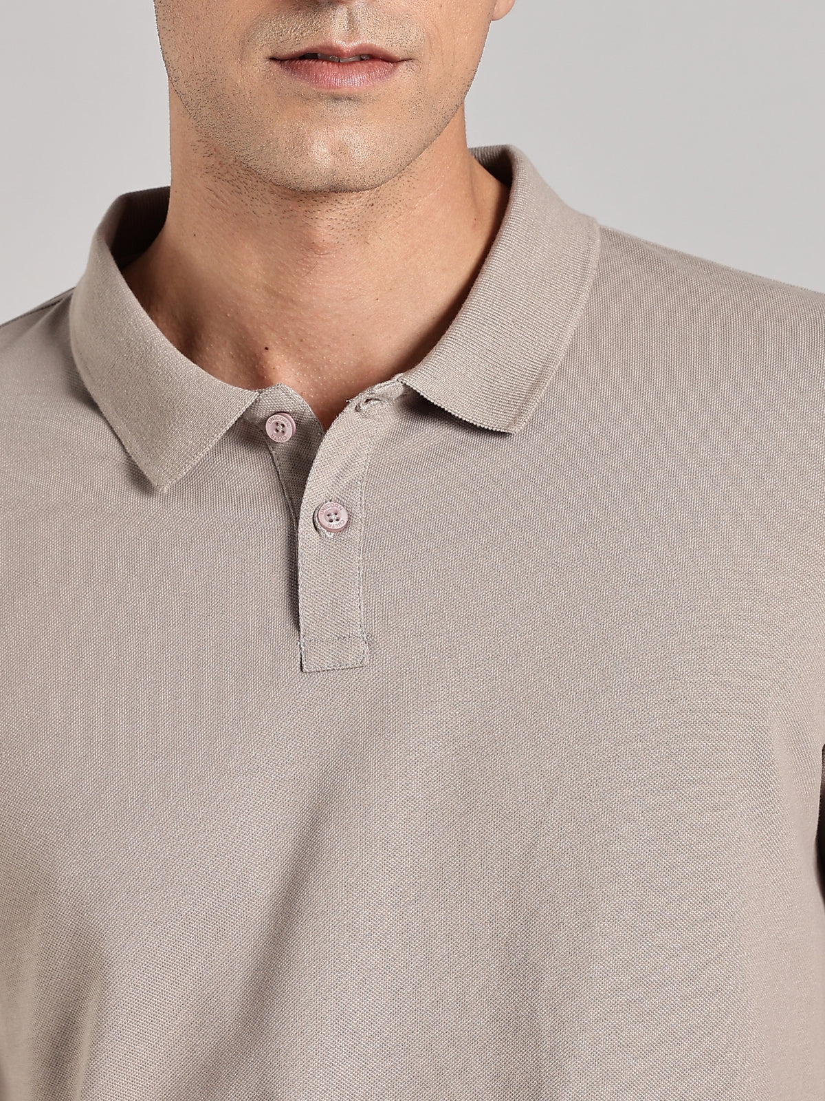 Solid Men's Soft Premium 100% Cotton Polo T-Shirt Atomic Aluminium