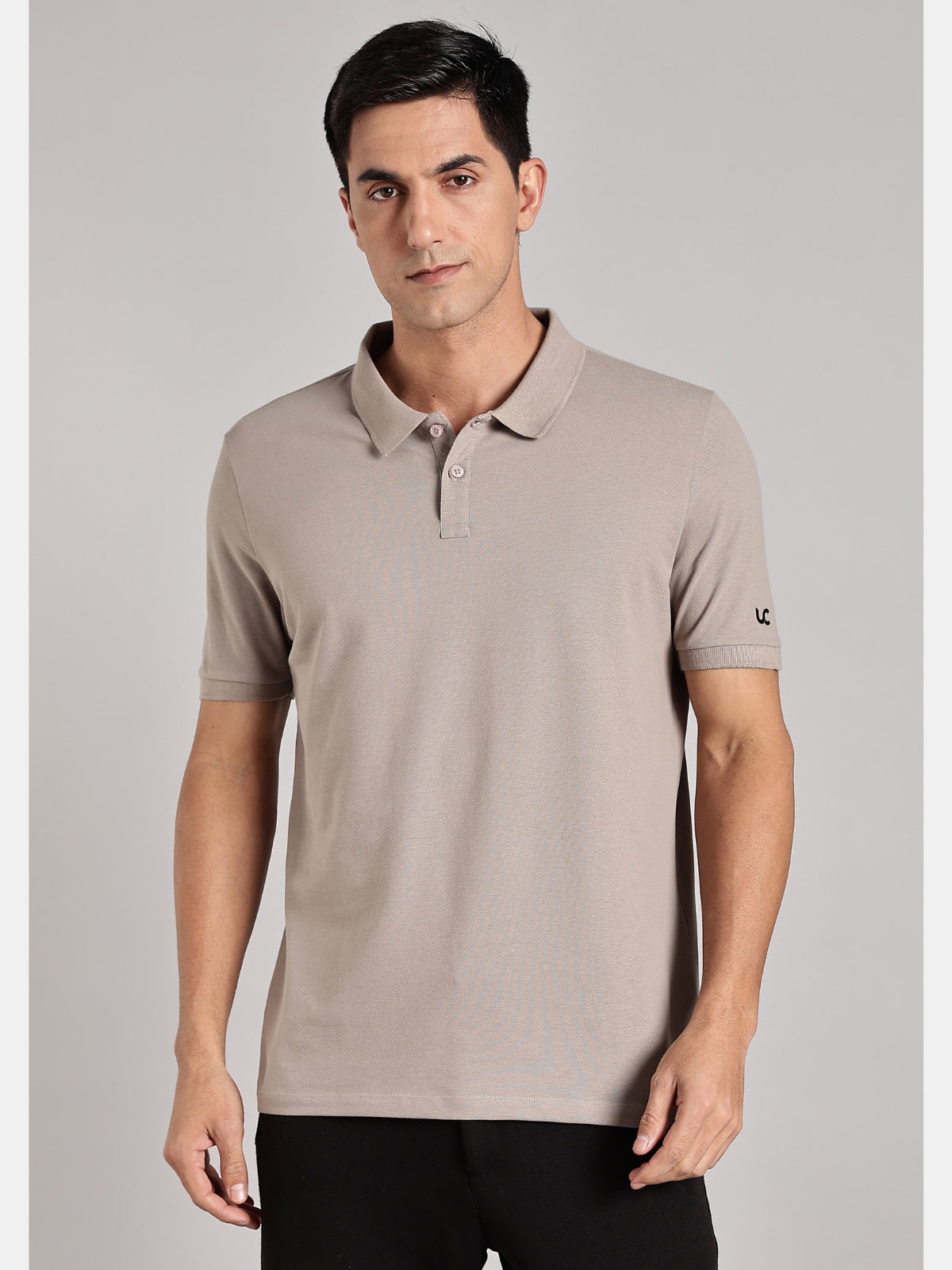 Solid Men's Soft Premium 100% Cotton Polo T-Shirt Atomic Aluminium