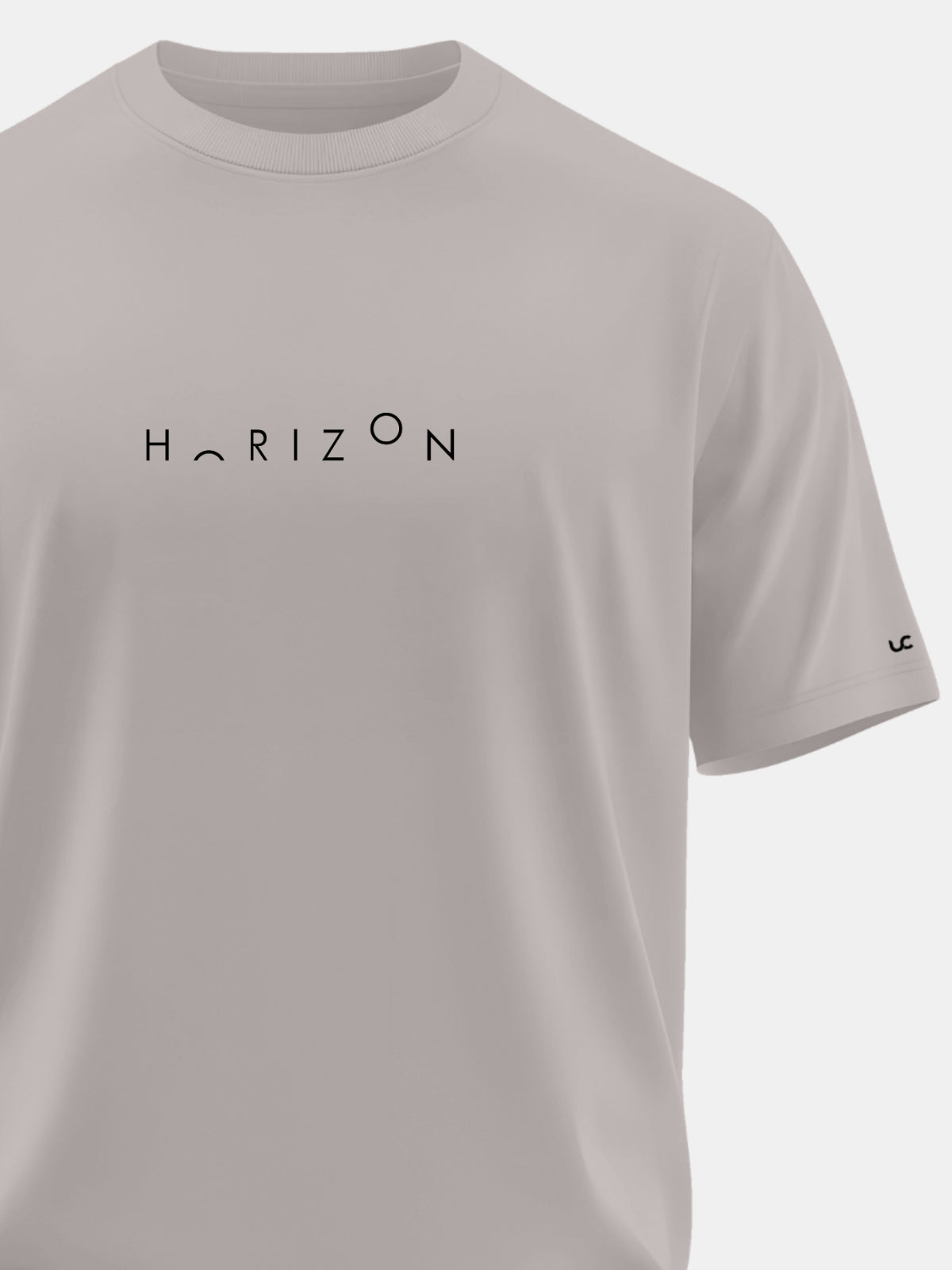 Solid Men's Premium Muscle Fit Cotton Crew T-Shirt Horizon Atomic Aluminium