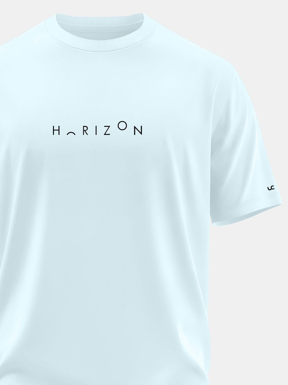 Solid Men's Premium Muscle Fit Cotton Crew T-Shirt Horizon Bubble Blue
