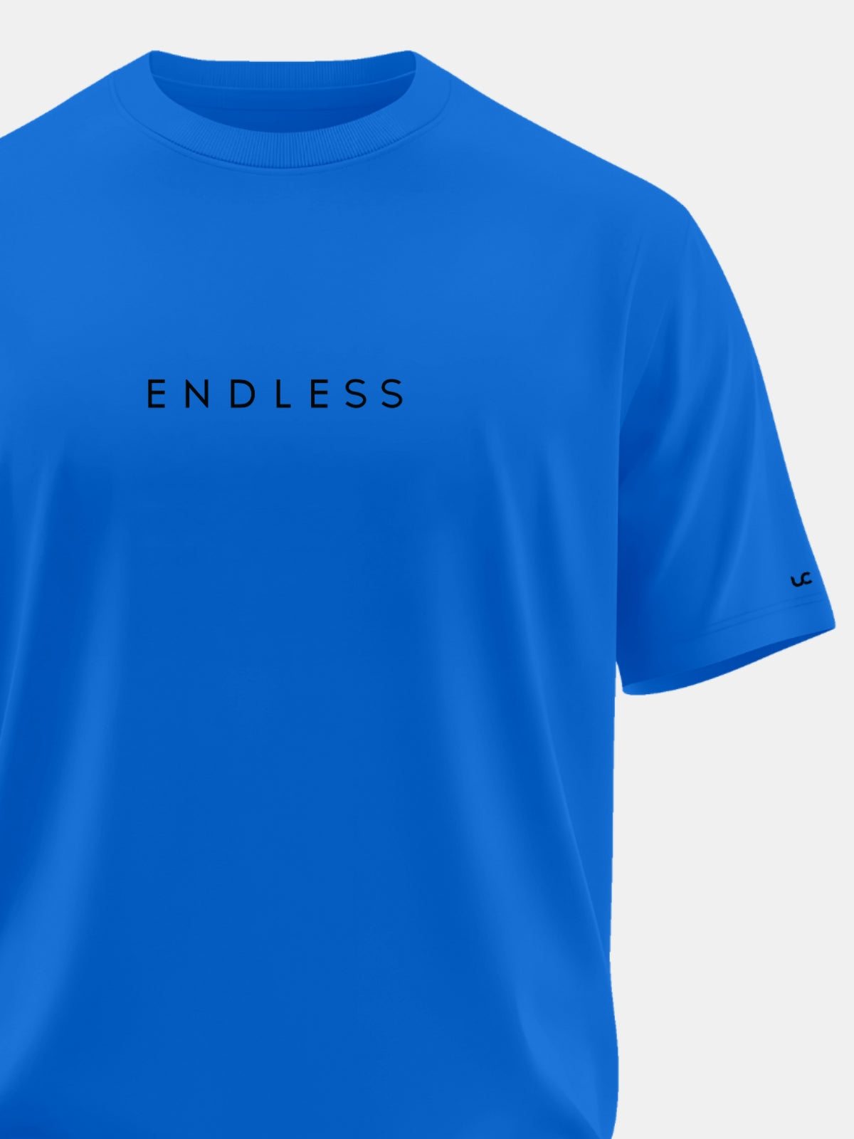 Solid Men's Soft Premium 100% Cotton Crew T-shirt Endless Ready Royal Blue