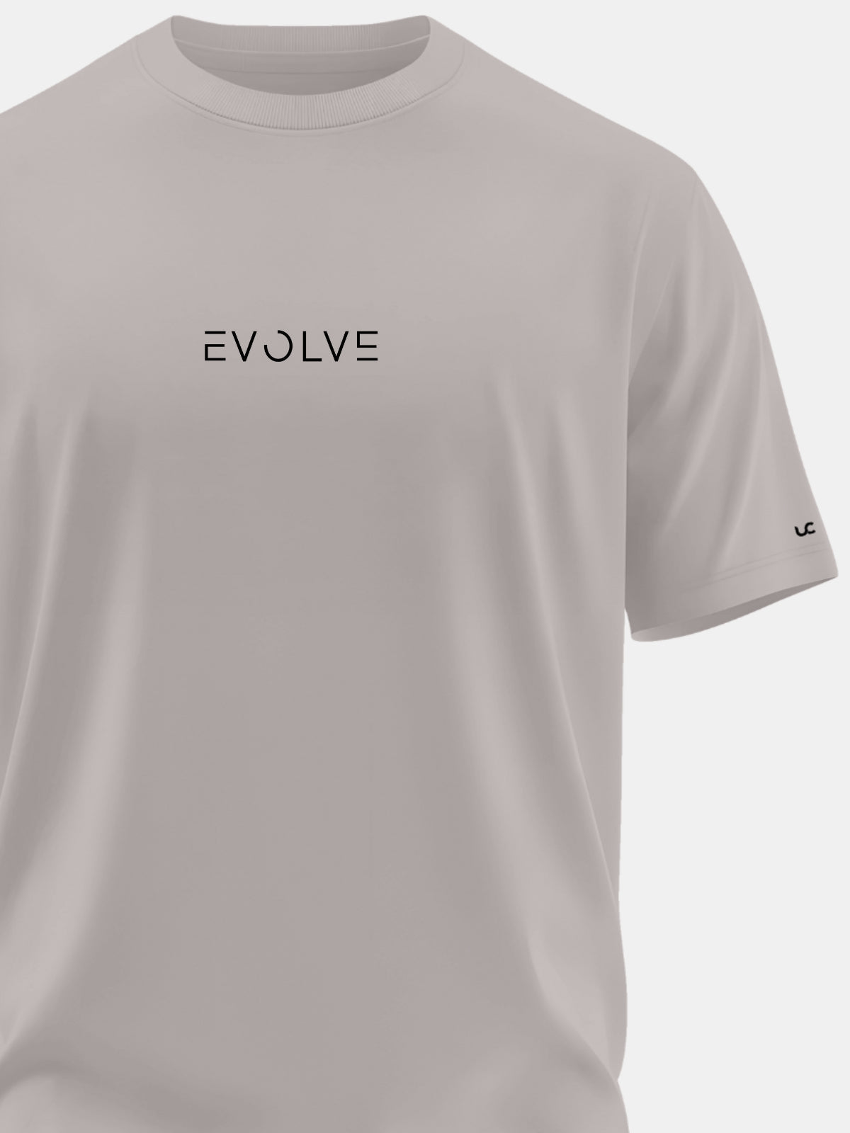 Solid Men's Premium Muscle Fit Cotton Crew T-shirt Evolve Atomic Aluminium