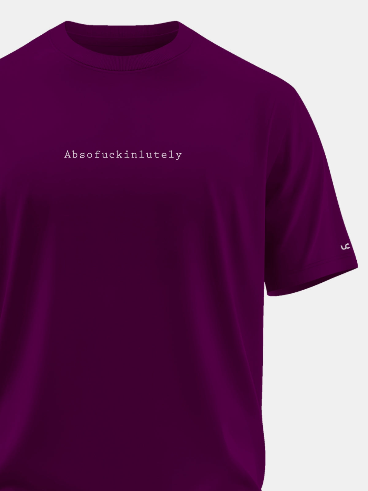 Solid Men's Premium Muscle Fit Cotton Crew T-shirt Absofuckinlutely Workday Wine