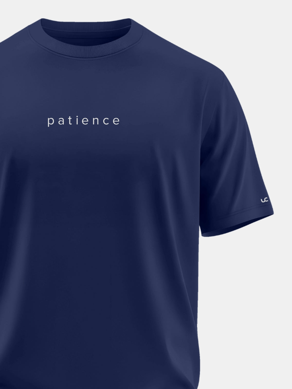 Solid Men's Soft Premium 100% Cotton Crew T-shirt Patience Novel Navy