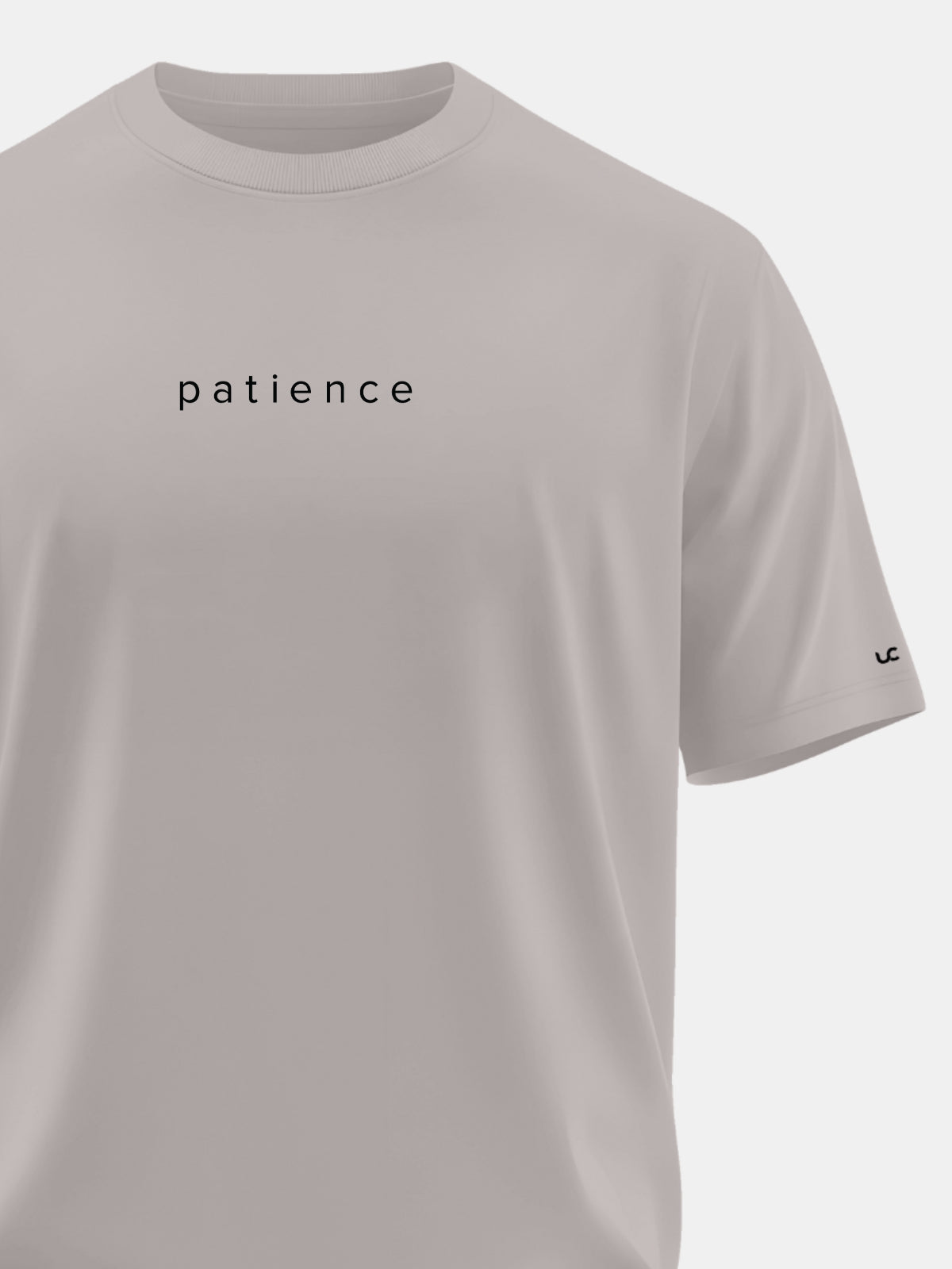 Solid Men's Soft Premium 100% Cotton Crew T-shirt Patience Smoke Melange