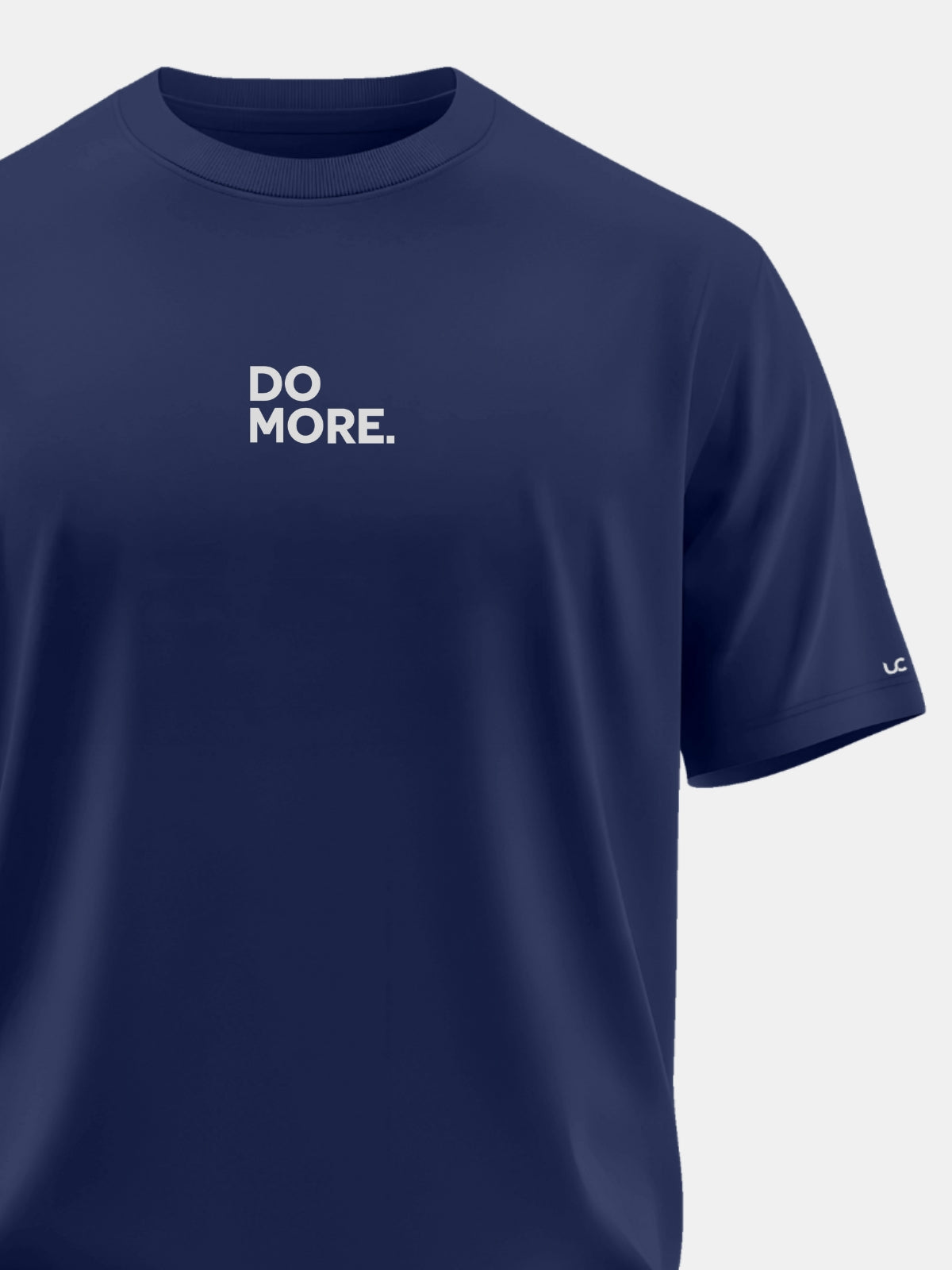 Solid Men's Soft Premium 100% Cotton Crew T-Shirt Do More Novel Navy