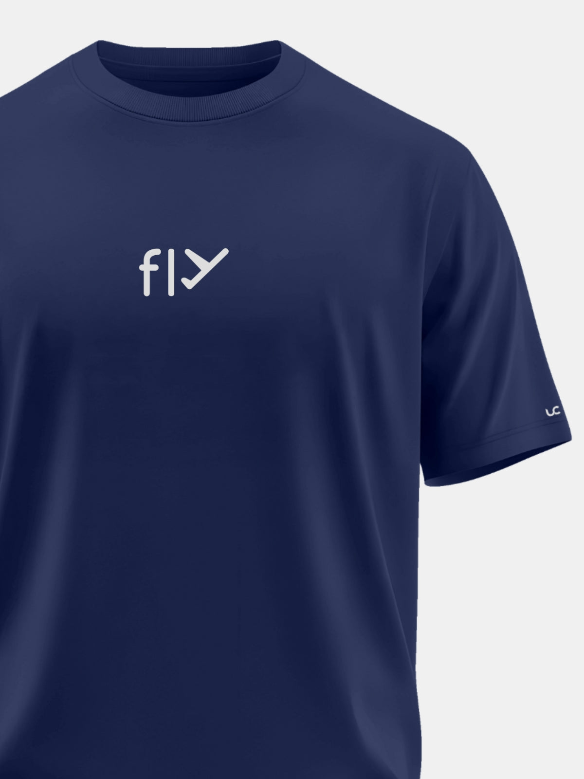 Solid Men's Soft Premium 100% Cotton Crew T-shirt Fly Novel Navy
