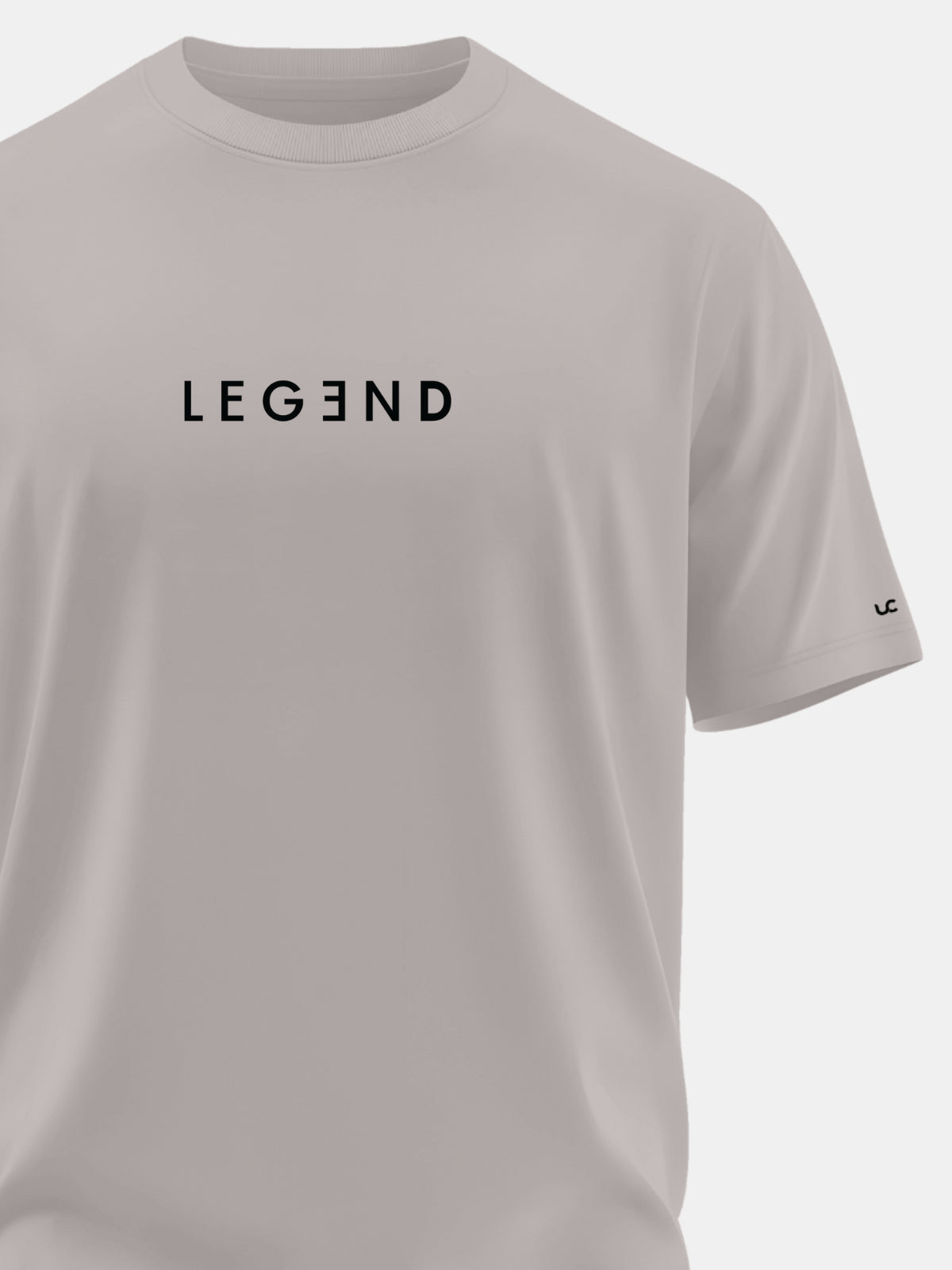 Solid Men's Premium Muscle Fit Cotton Crew T-Shirt Legend Atomic Aluminium