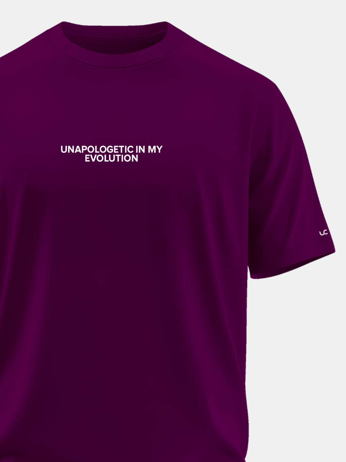 Solid Men's Premium Muscle Fit Cotton Crew T-shirt Unapologetic In My Evolution Workday Wine