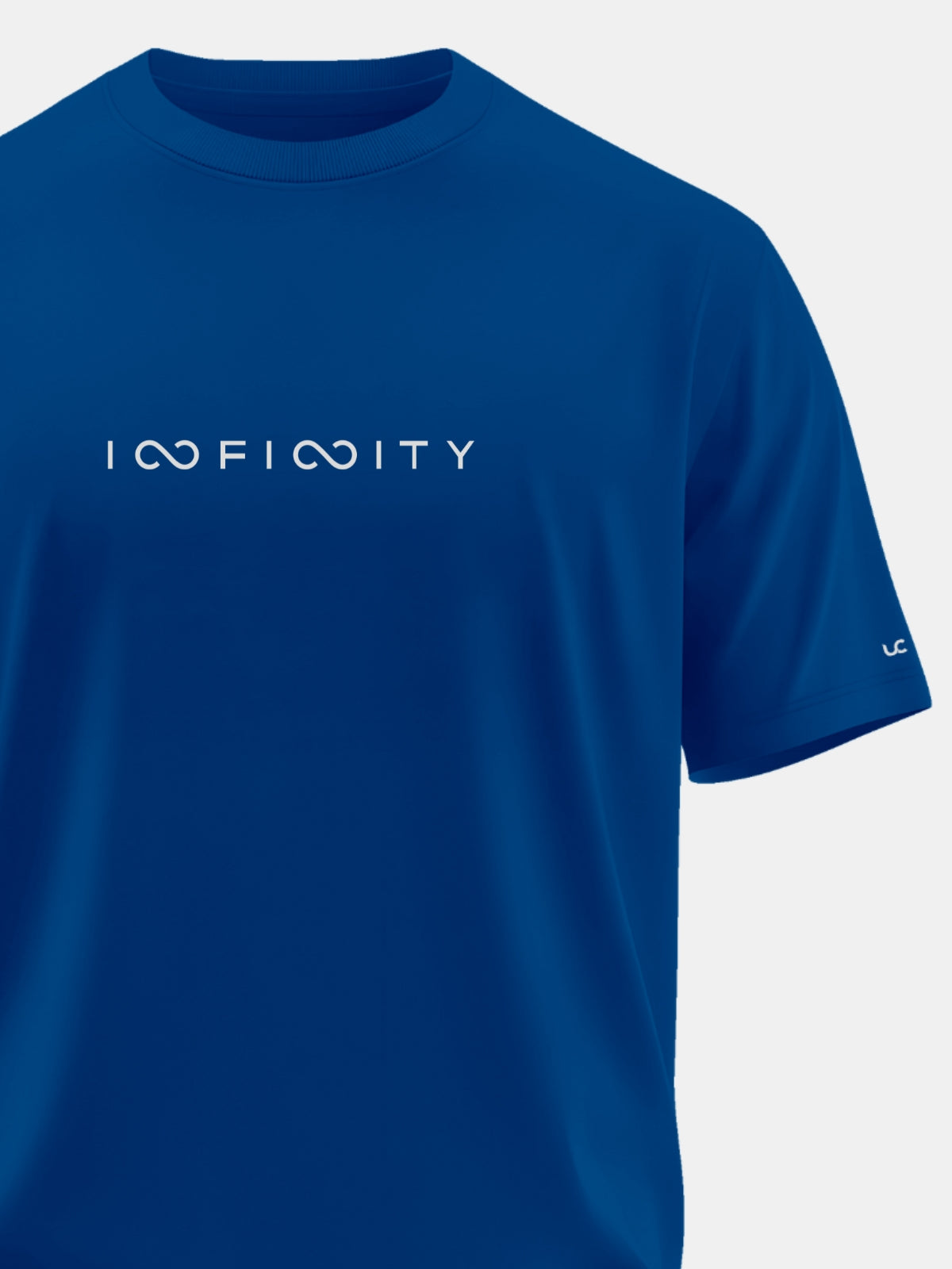 Solid Men's Premium Muscle Fit Cotton Crew T-Shirt Infinity Airforce Blue