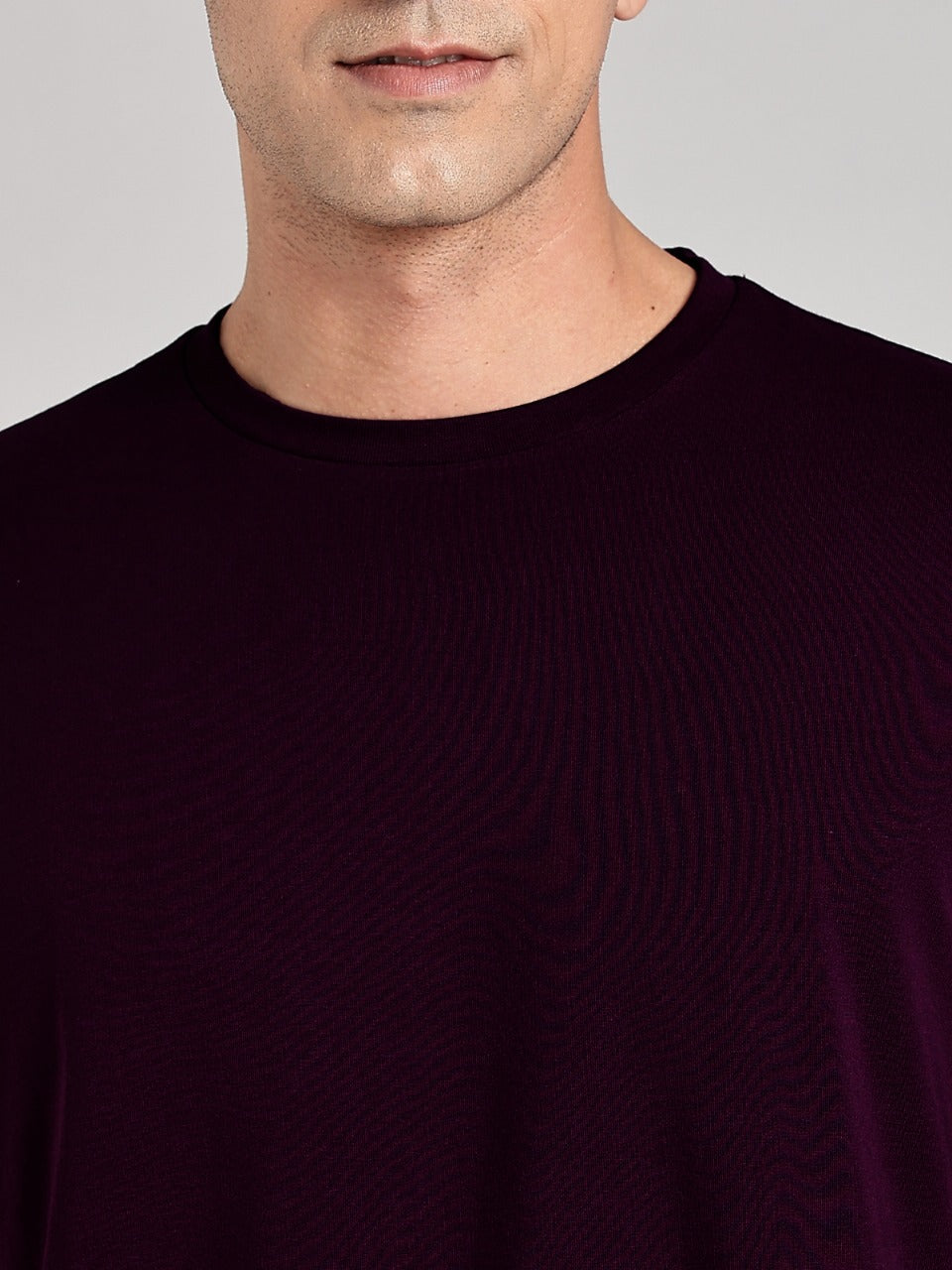 Solid Men's Premium Muscle Fit Cotton Crew T-Shirt Make A Difference Workday Wine