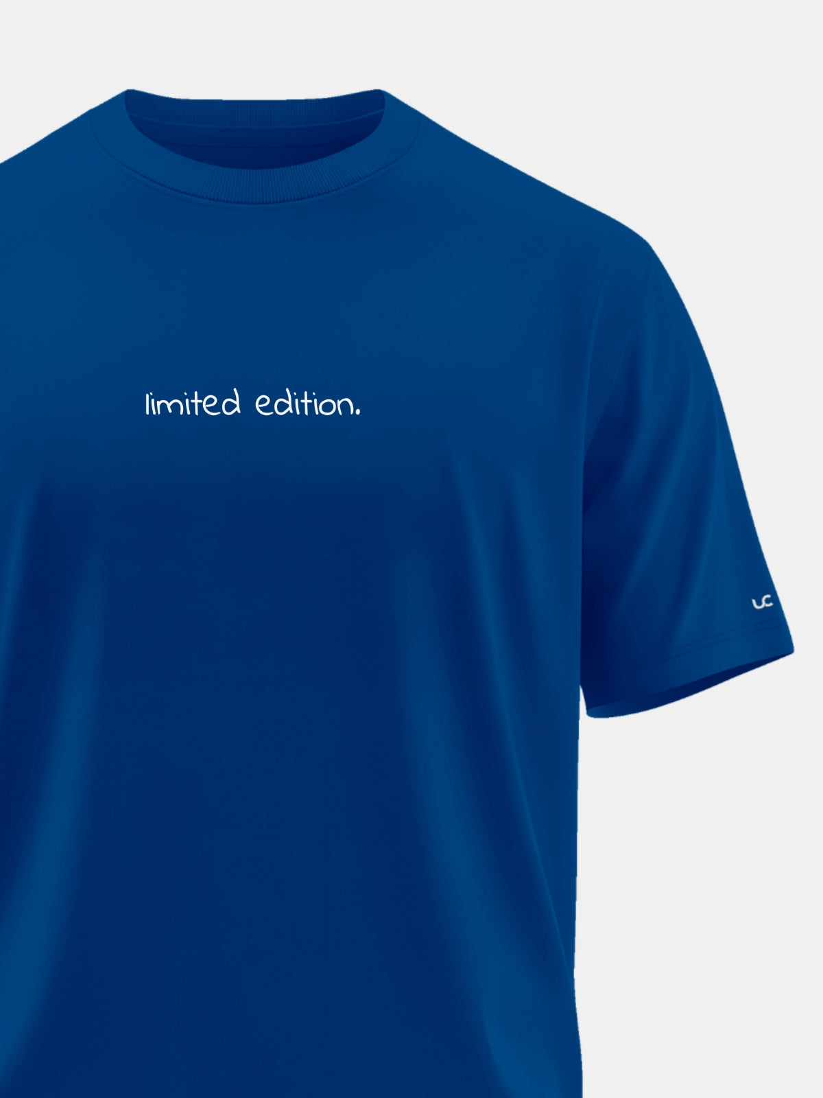 Solid Men's Premium Muscle Fit Cotton Crew T-shirt Limited Edition Airforce Blue
