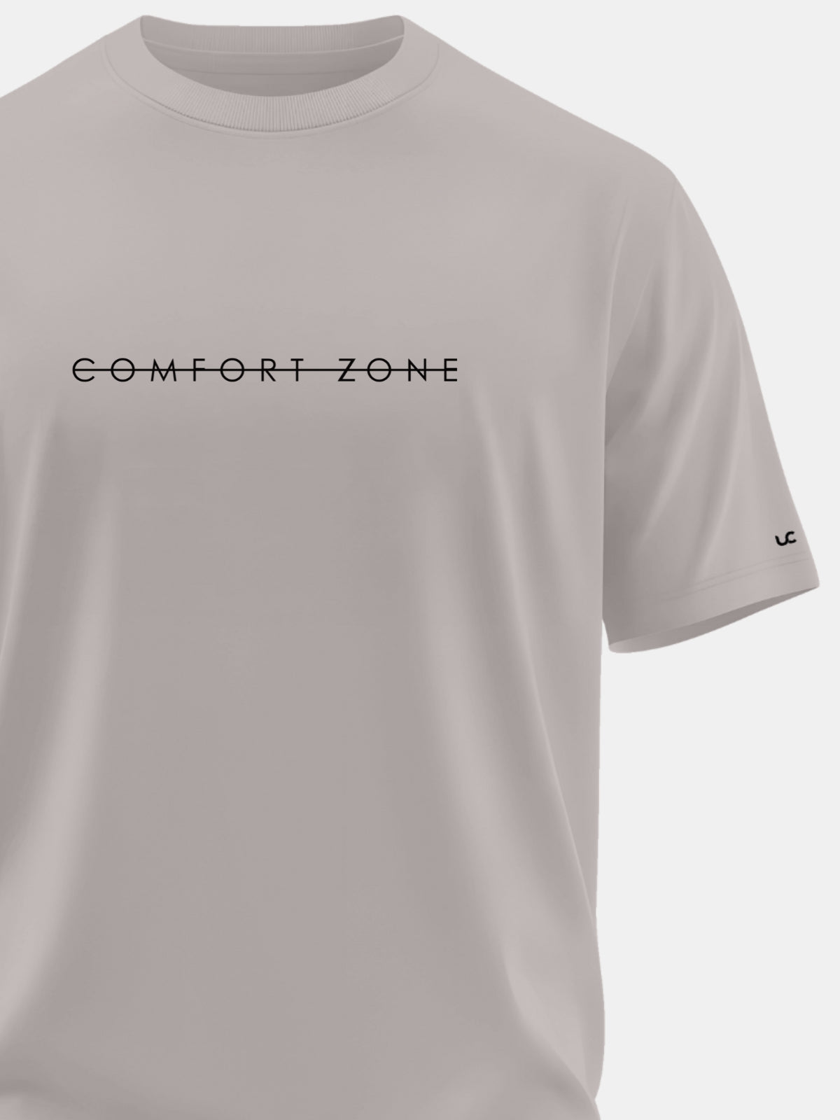 Solid Men's Premium Muscle Fit Cotton Crew T-Shirt Comfort Zone Atomic Aluminium