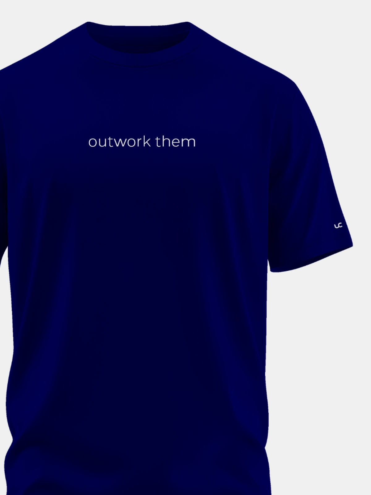 Solid Men's Premium Muscle Fit Cotton Crew T-Shirt Outwork Them Novel Navy