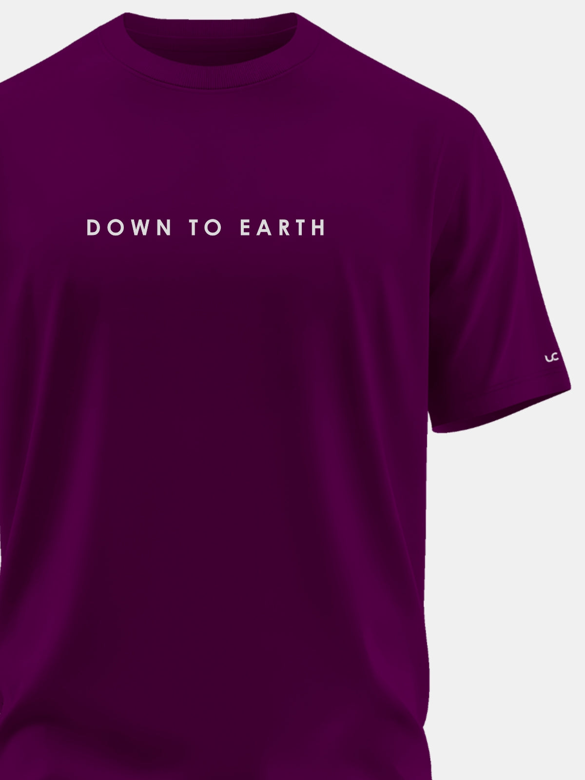 Solid Men's Premium Muscle Fit Cotton Crew T-Shirt Down to Earth Workday Wine