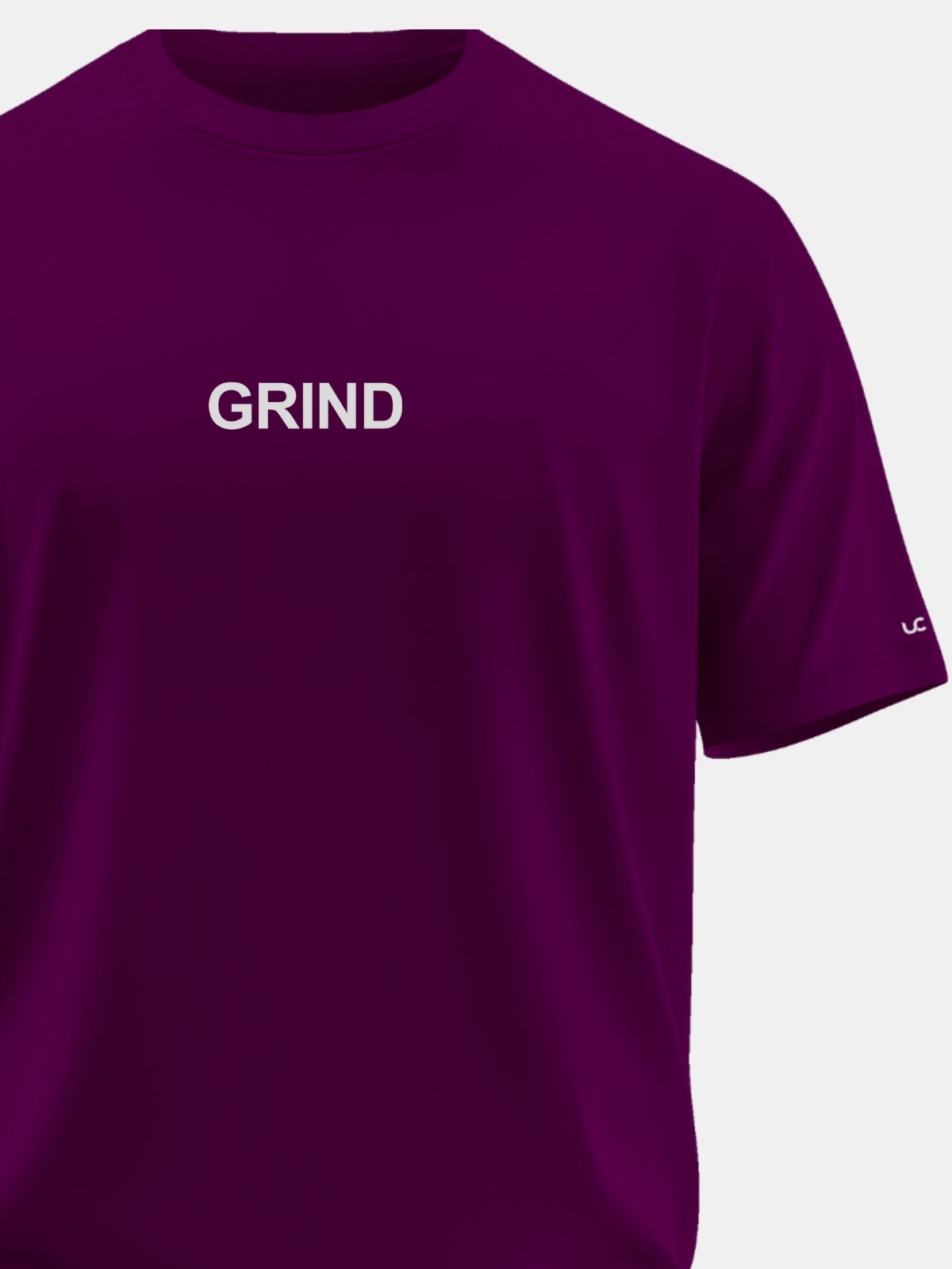 Solid Men's Premium Muscle Fit Cotton Crew T-shirt Grind Workday Wine