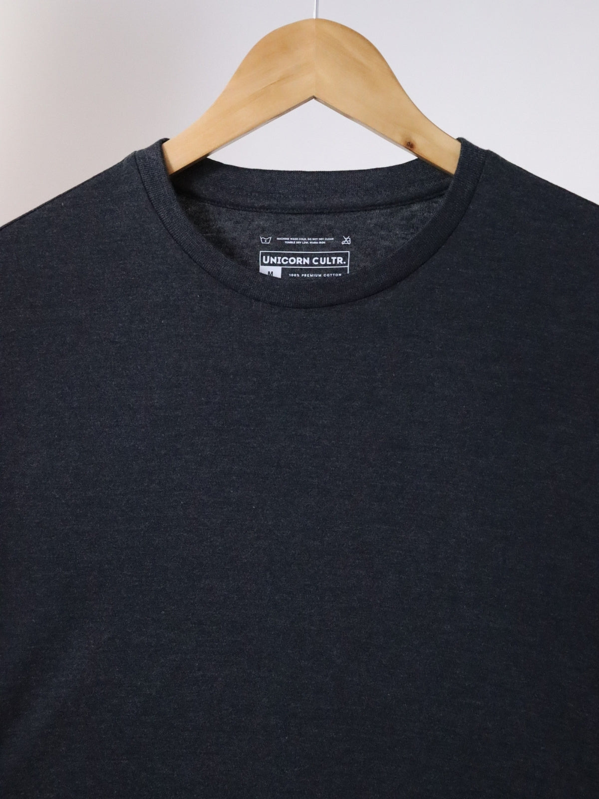 Solid Men's Soft Premium 100% Cotton Crew T-Shirt Greasy Grey