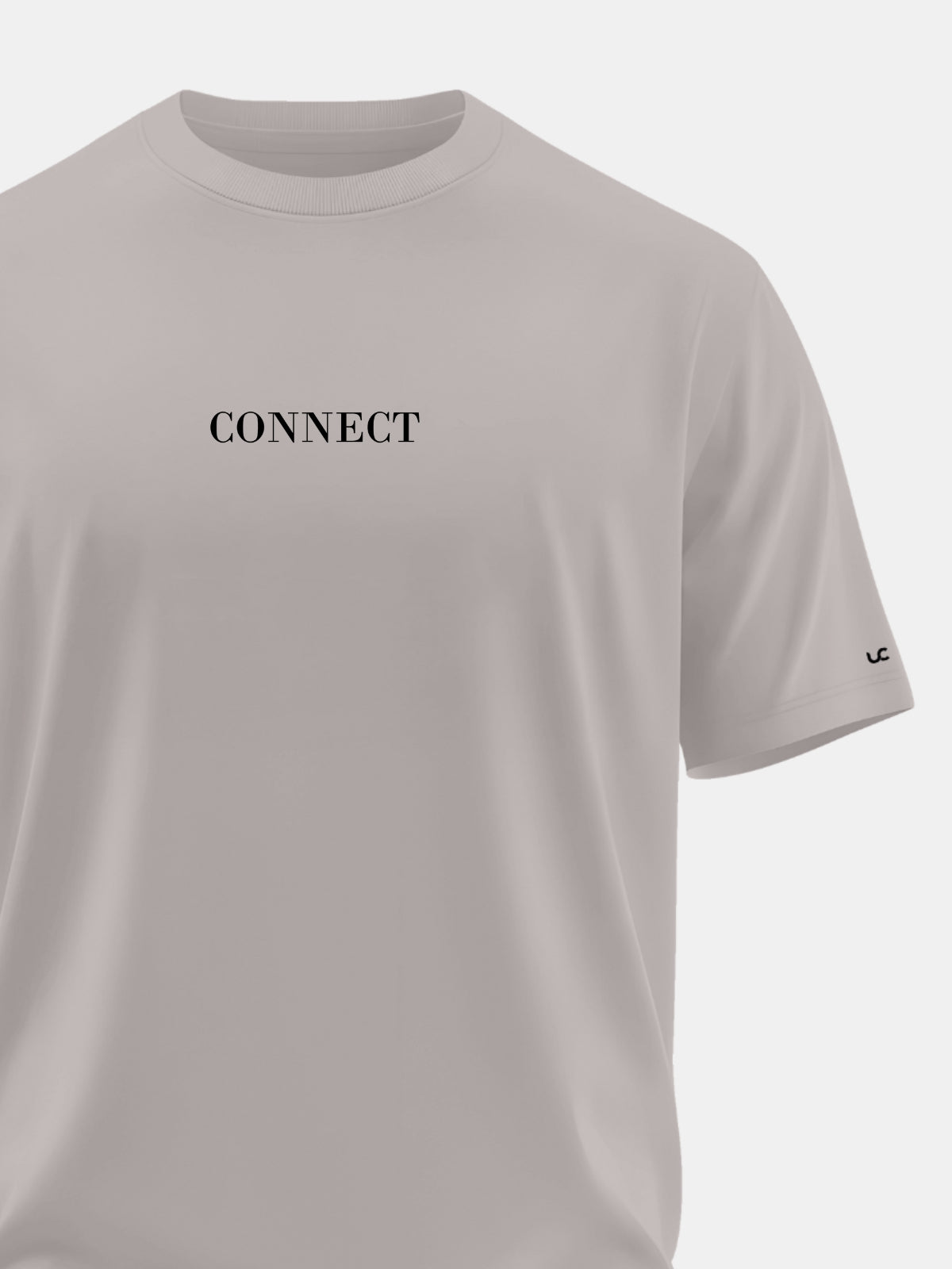 Solid Men's Premium Muscle Fit Cotton Crew T-shirt Connect Atomic Aluminium