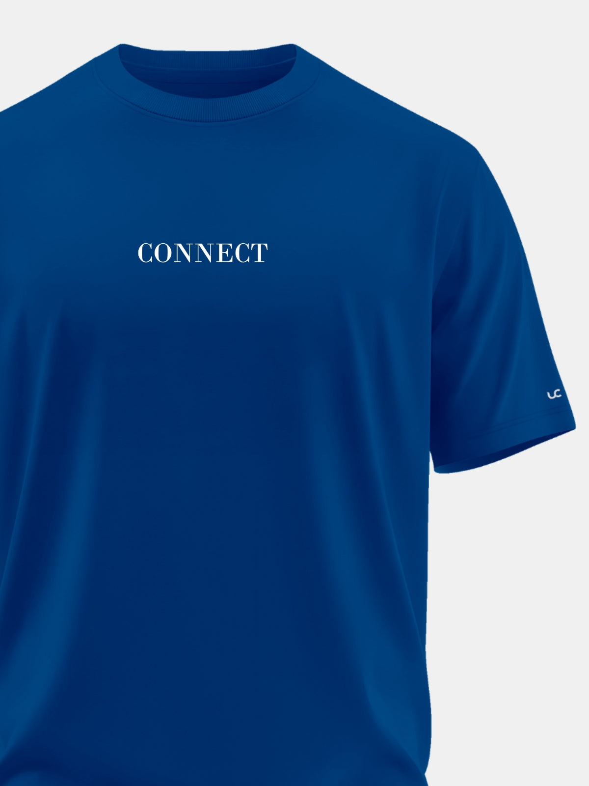 Solid Men's Premium Muscle Fit Cotton Crew T-shirt Connect Airforce Blue