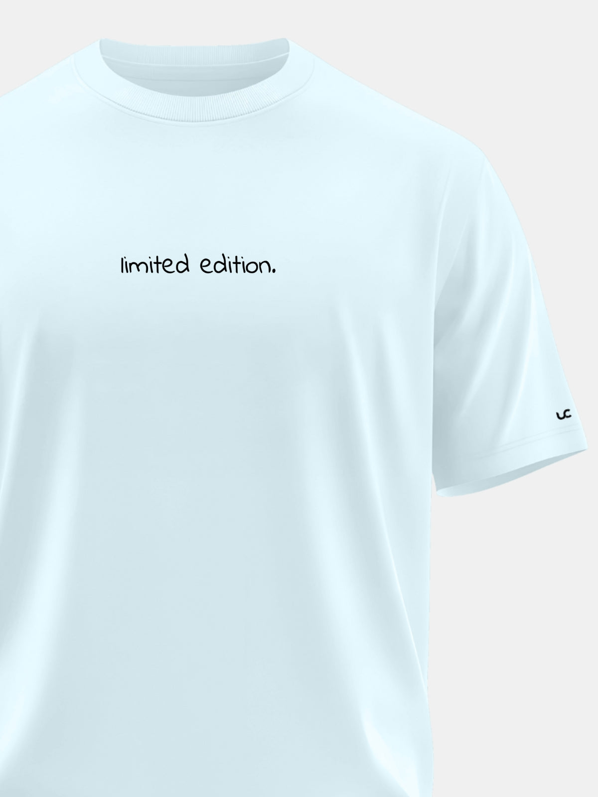 Solid Men's Premium Muscle Fit Cotton Crew T-shirt Limited Edition Bubble Blue