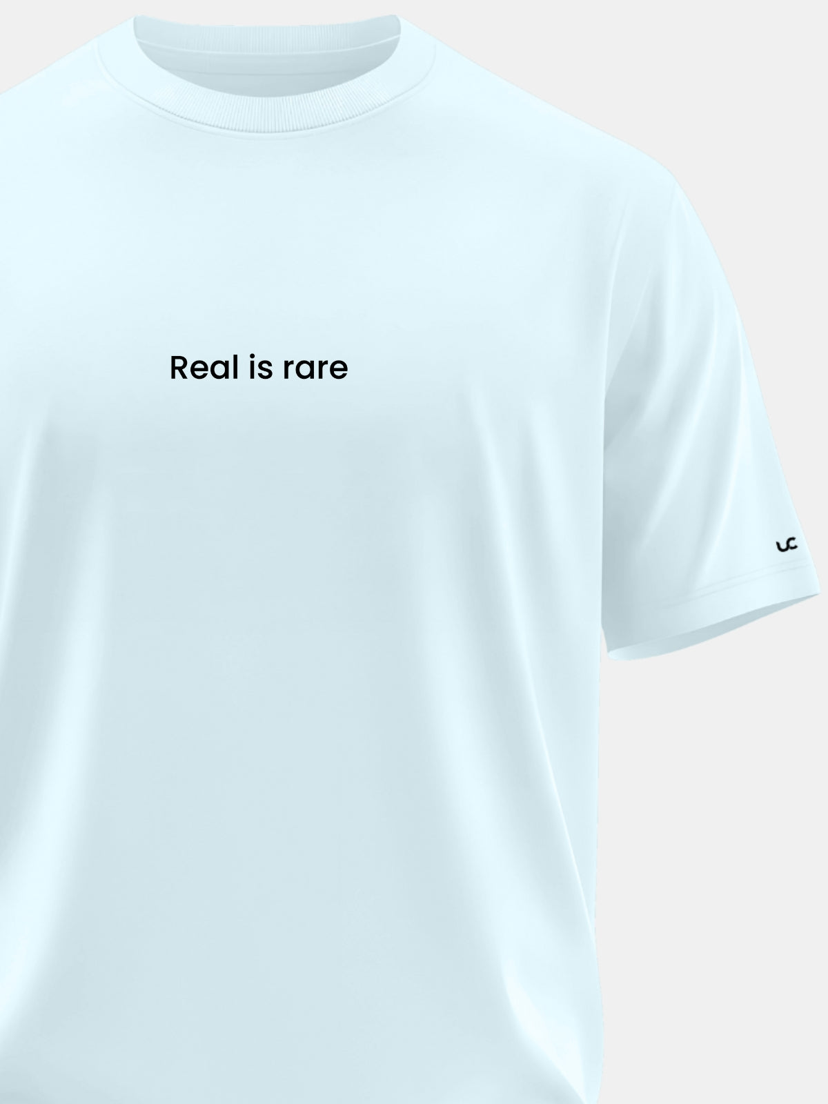 Solid Men's Premium Muscle Fit Cotton Crew T-shirt Real is rare Bubble Blue