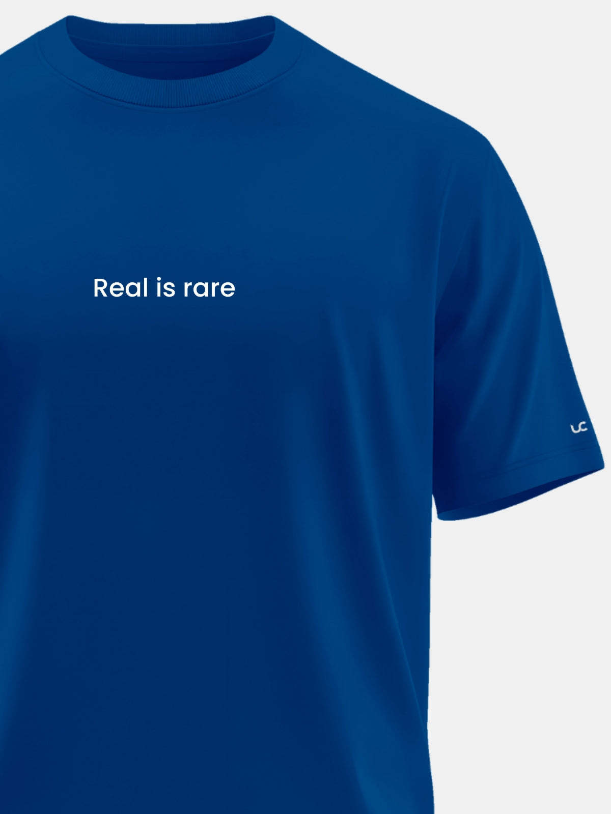 Solid Men's Premium Muscle Fit Cotton Crew T-shirt Real is rare Airforce Blue