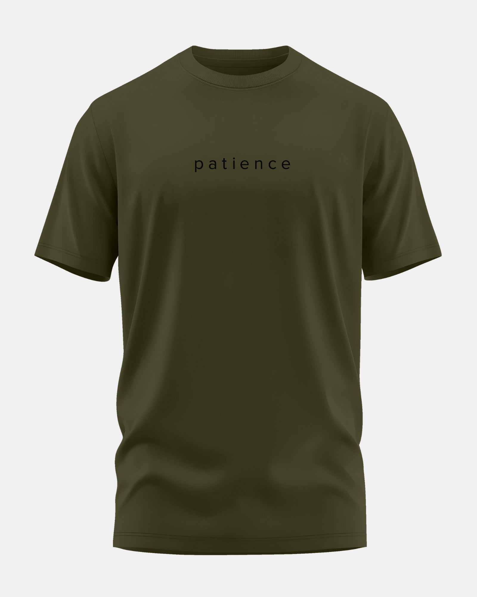 Patience Men's Premium Cotton Crew Neck T-shirt