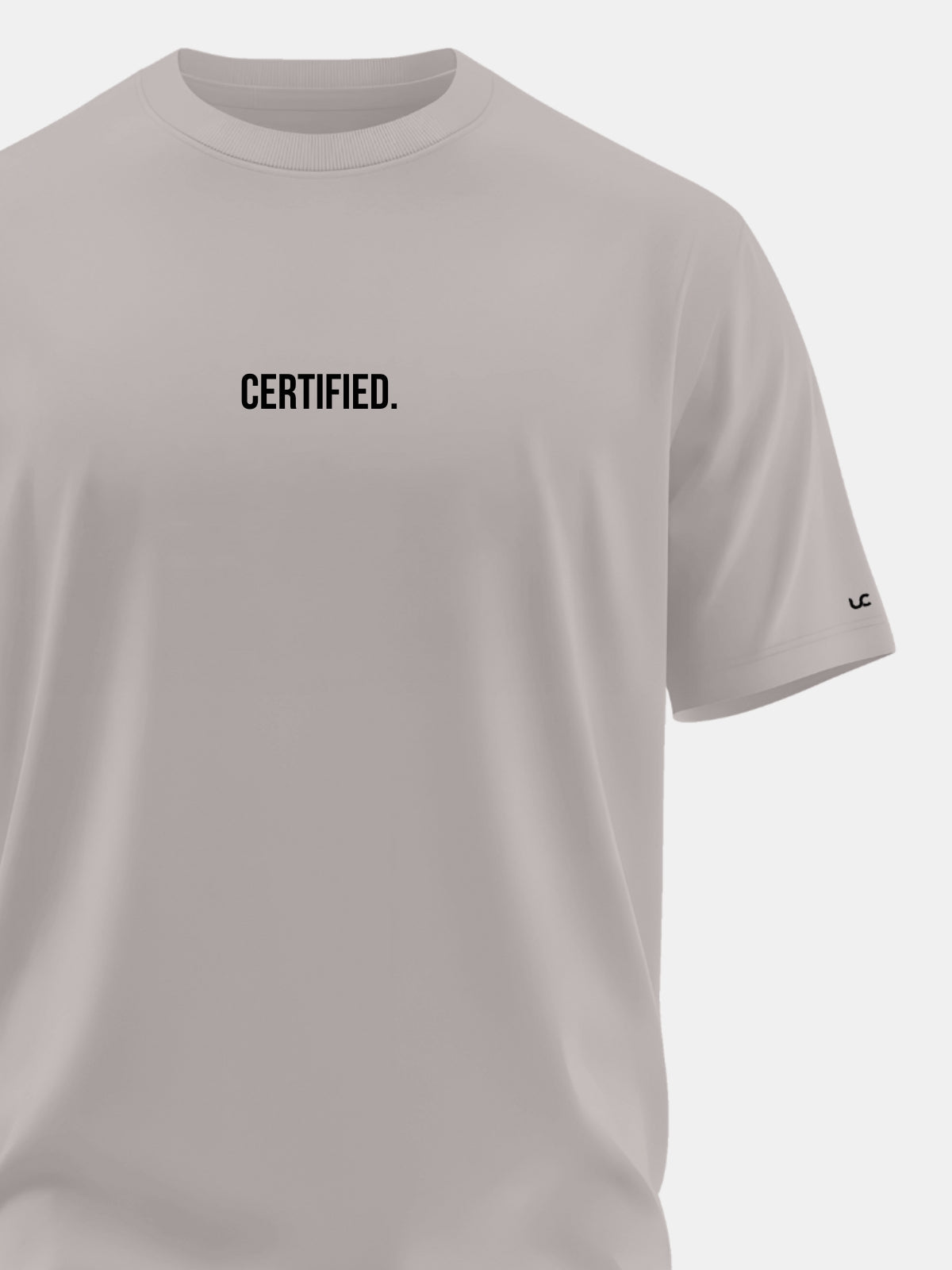 Solid Men's Premium Muscle Fit Cotton Crew T-Shirt Certified  Atomic Aluminium