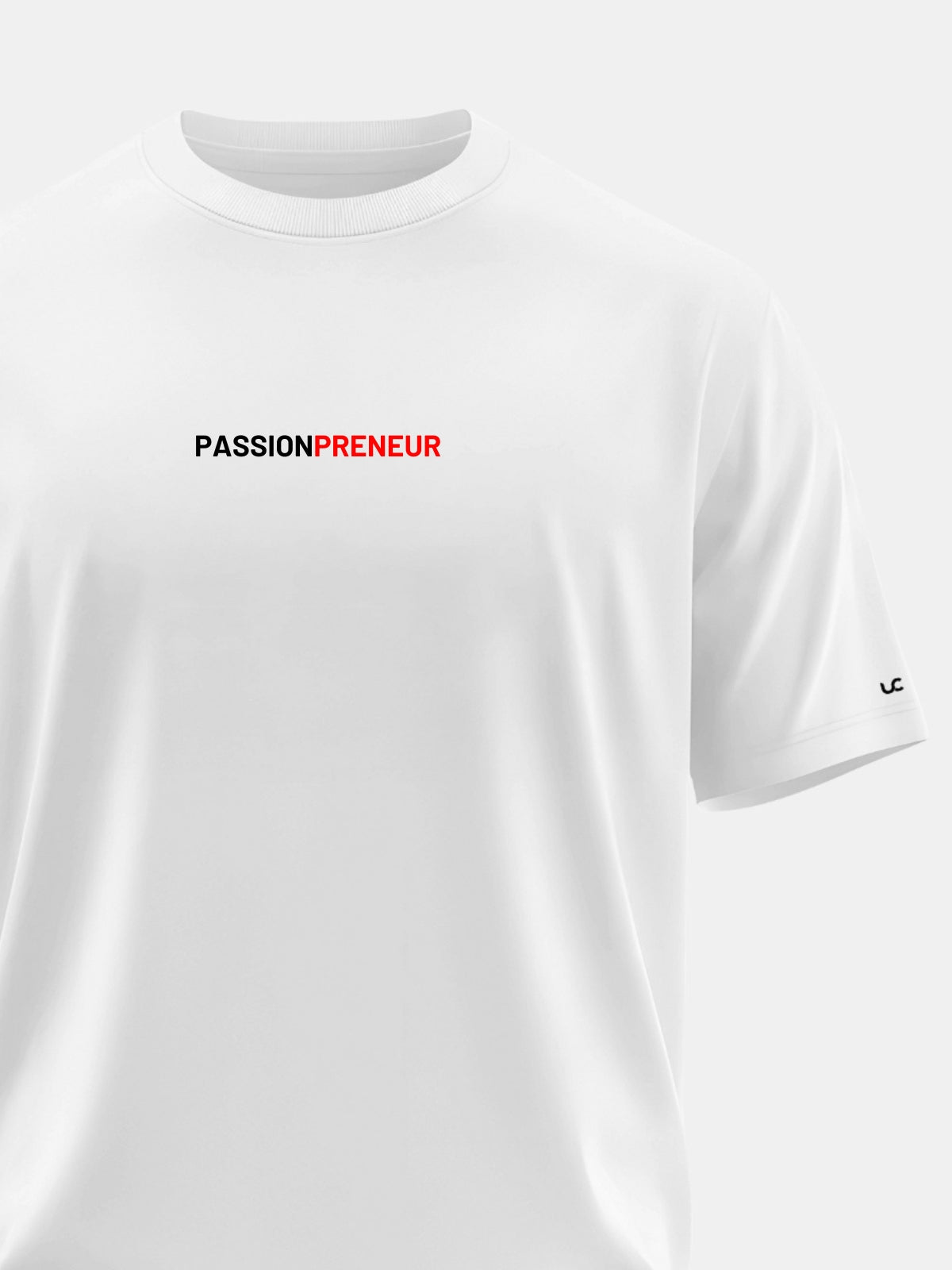 Solid Men's Soft Premium 100% Cotton Crew T-Shirt Passionpreneur Whiteboard White