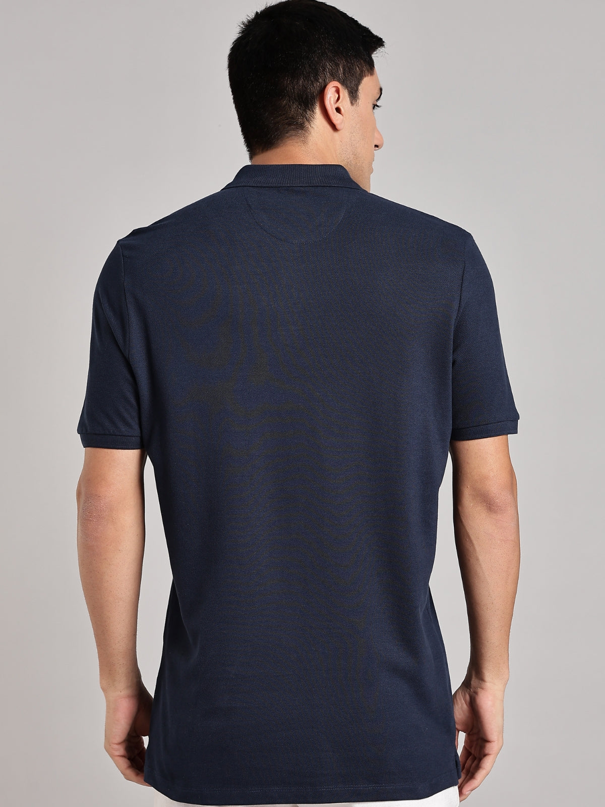 Solid Men's Soft Premium 100% Cotton Polo T-Shirt Novel Navy