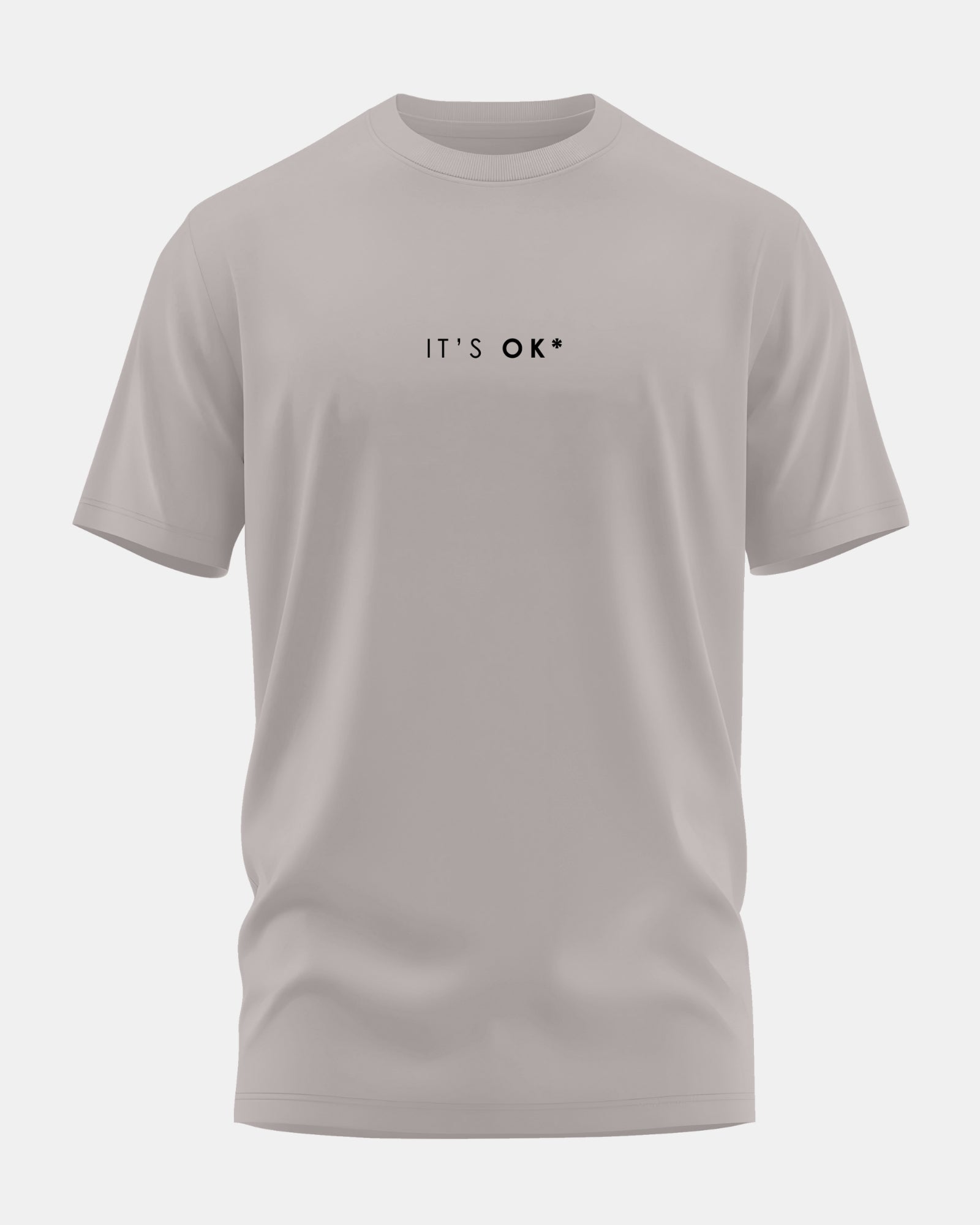 Its Ok Men's Soft Premium Cotton Crew Neck T-Shirt