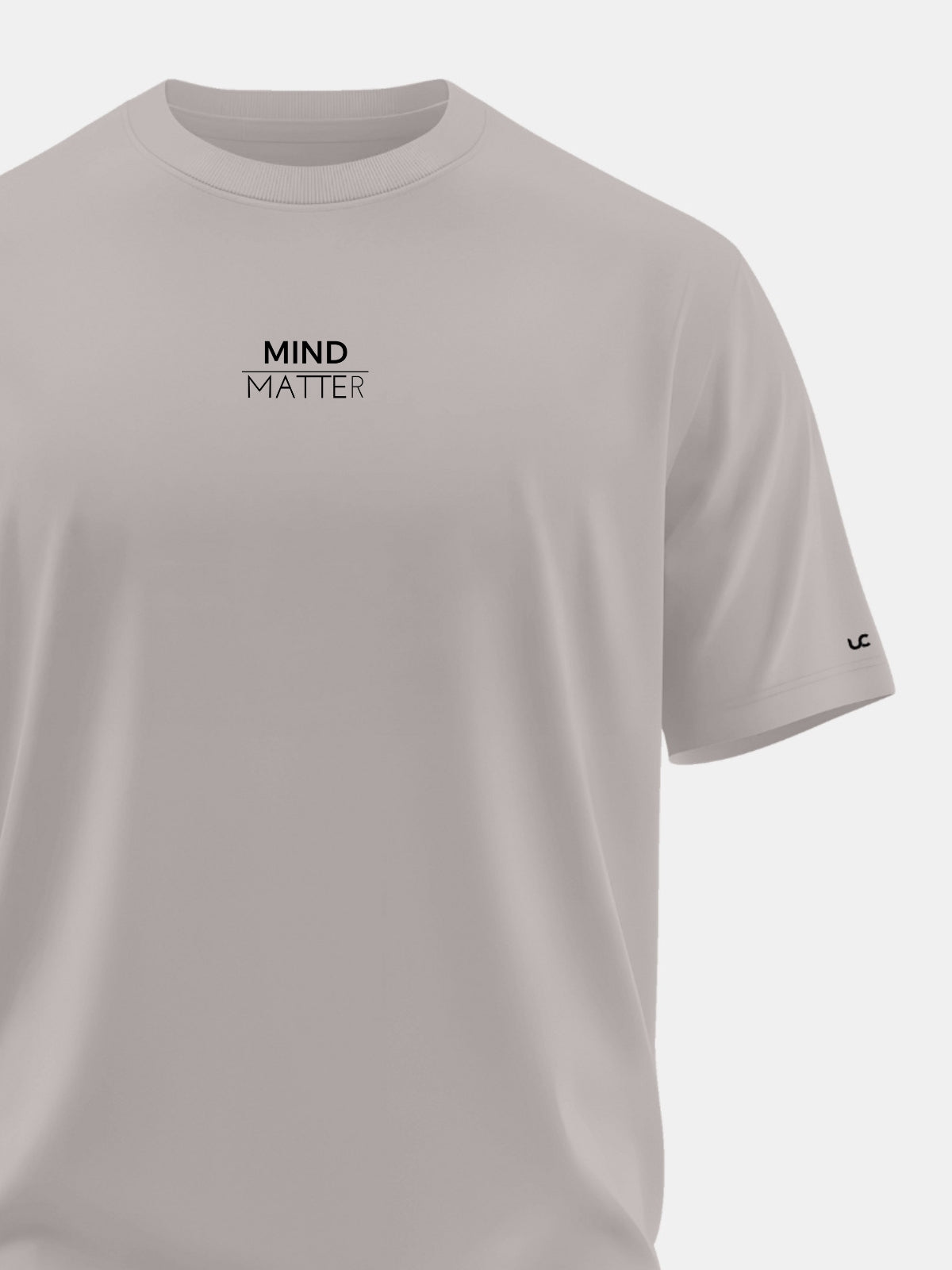 Solid Men's Soft Premium 100% Cotton Crew T-Shirt Mind Matter Smoke Melange