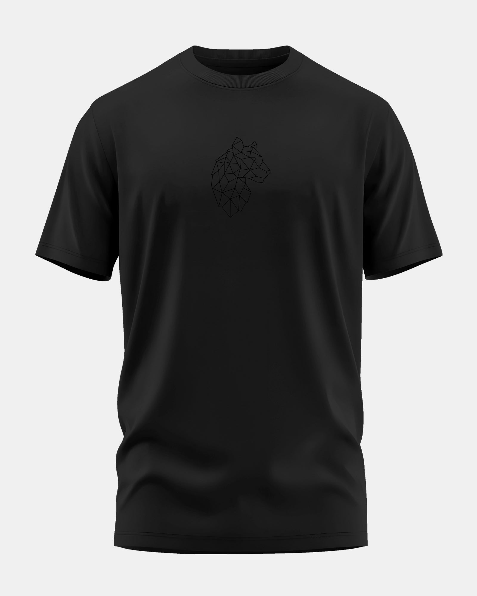 Geometrical Cheeta Men's Soft Premium Cotton Crew Neck T-Shirt