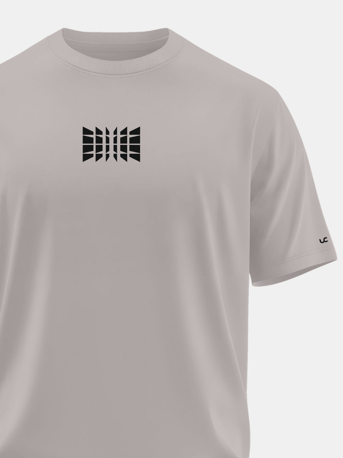 Solid Men's Soft Premium 100% Cotton Crew T-Shirt Door Blocks Smoke Melange