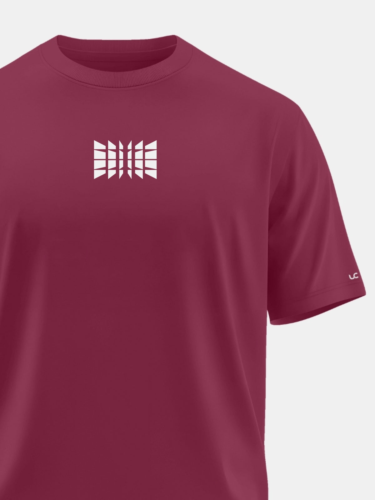 Solid Men's Soft Premium 100% Cotton Crew T-Shirt Door Blocks Mission Maroon