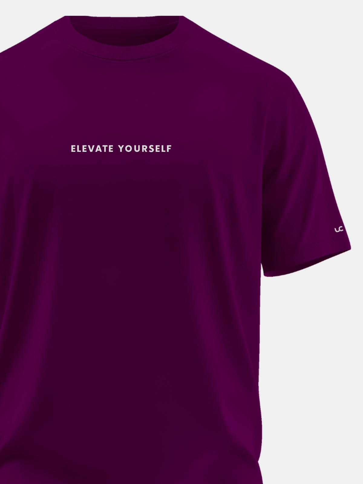 Solid Men's Premium Muscle Fit Cotton Crew T-shirt Elevate Yourself Workday Wine