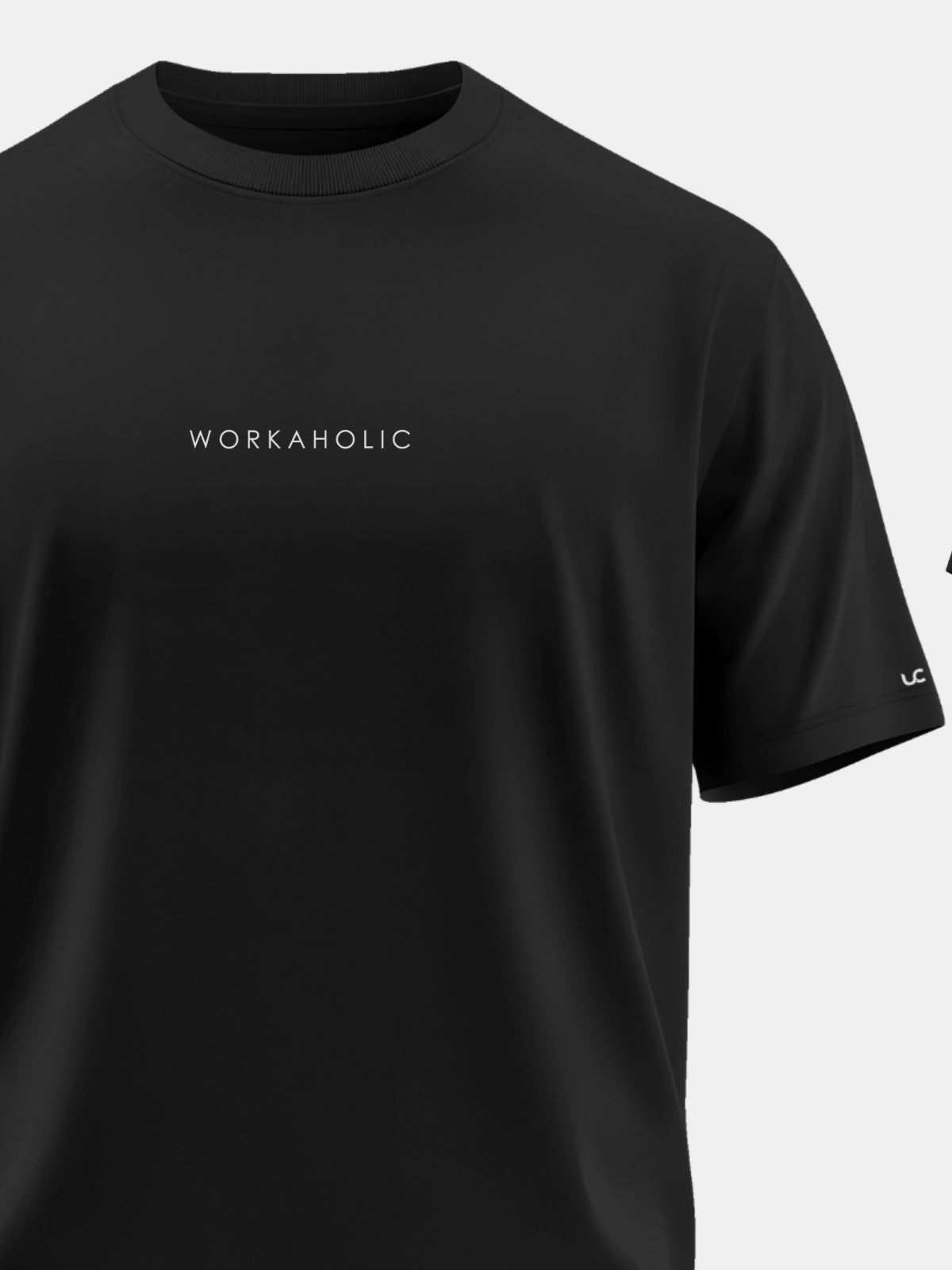 Solid Men's Premium Muscle Fit Cotton Crew T-shirt Workaholic Brave Black
