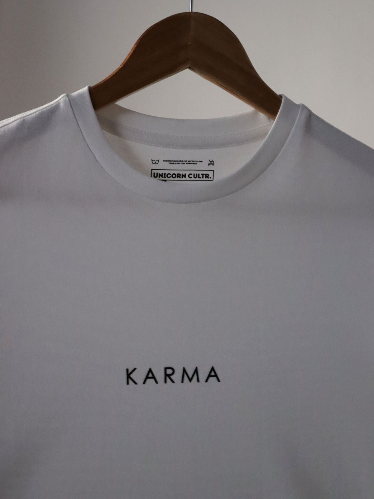 Solid Men's Premium Muscle Fit Cotton Crew T-Shirt Karma Chalk White