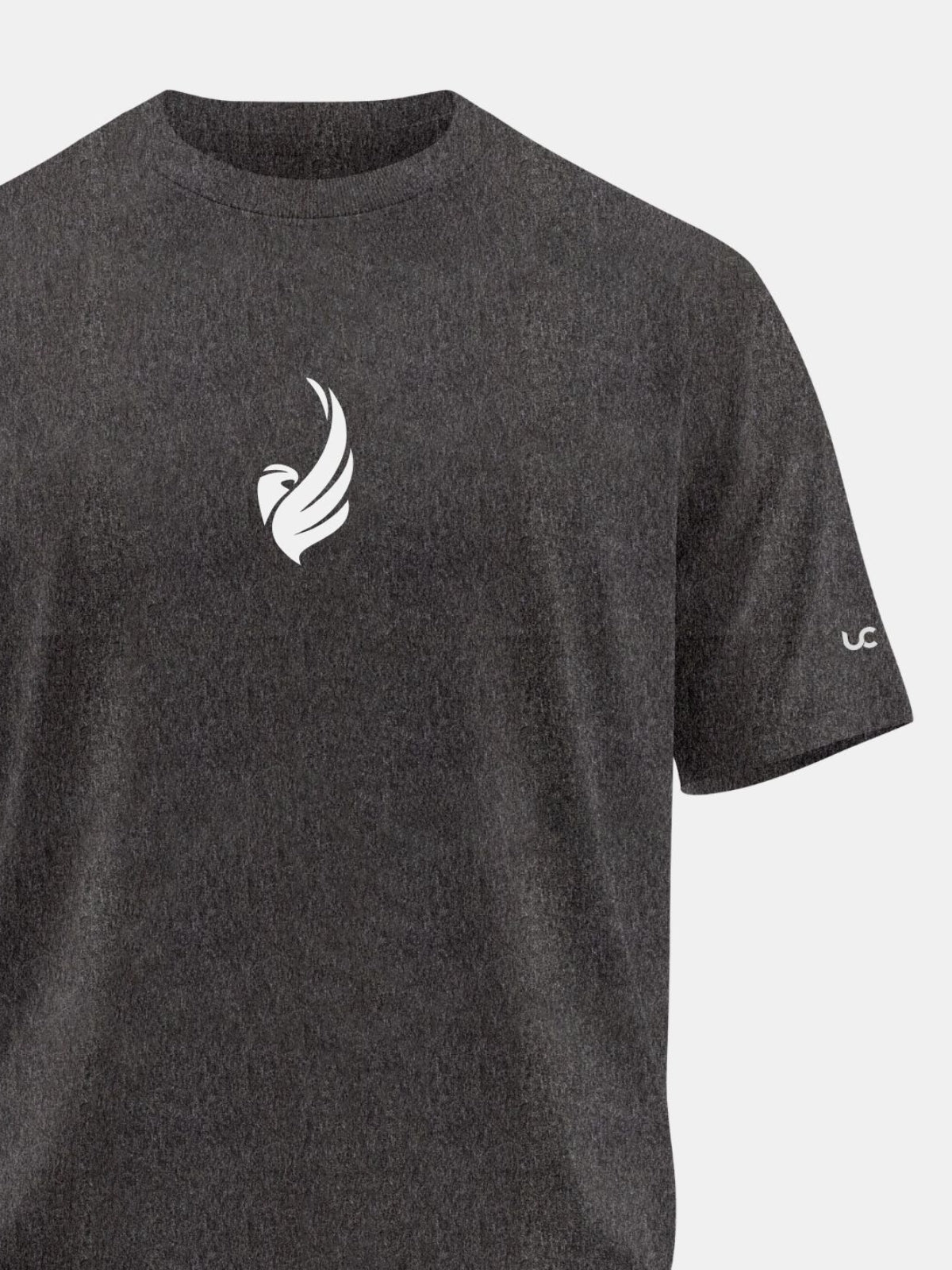 Solid Men's Soft Premium 100% Cotton Crew T-Shirt Eagle Wing Greasy Grey