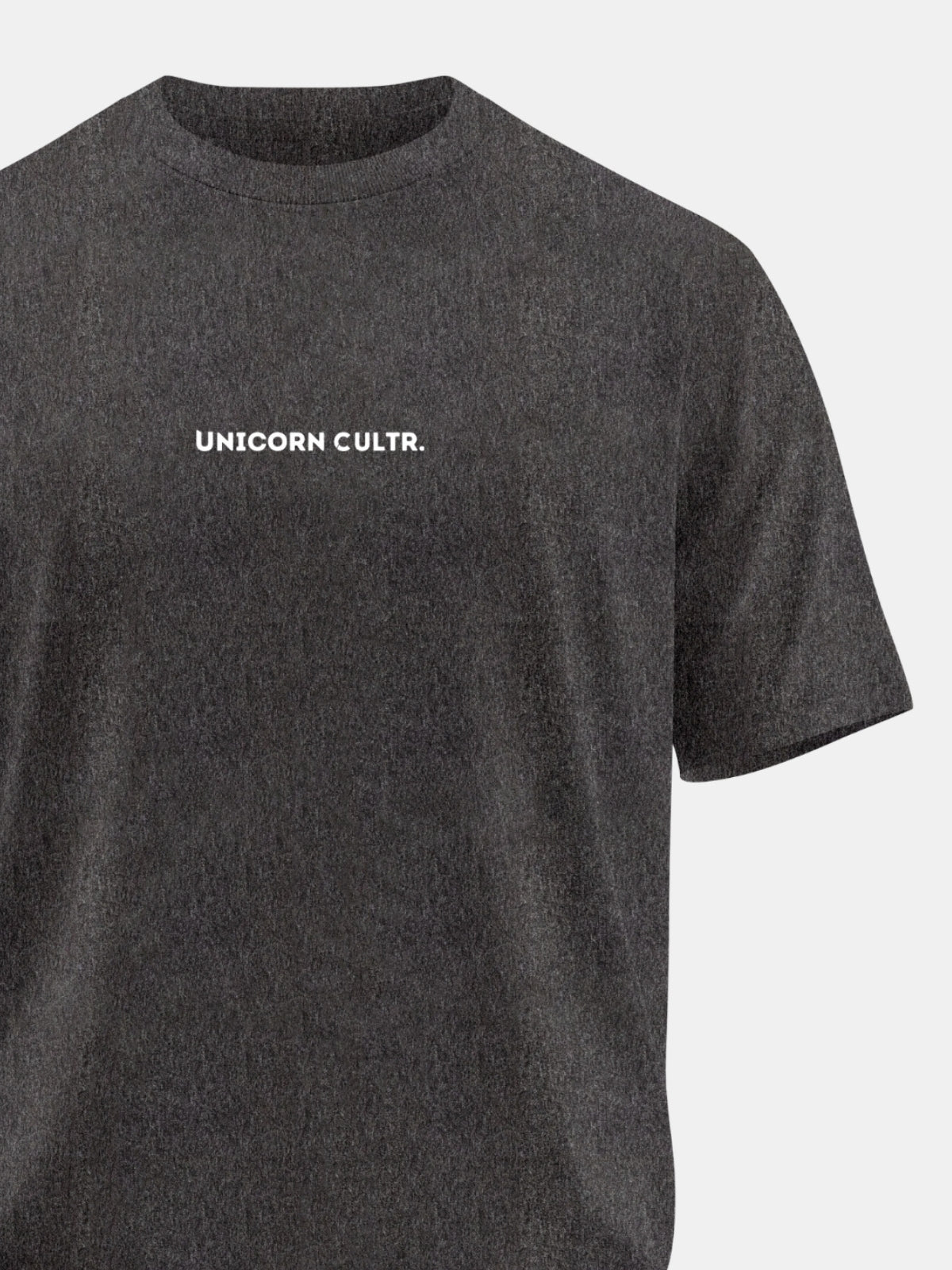 White UC Signature Men's Soft Premium 100% Cotton Crew T-Shirt Greasy Grey