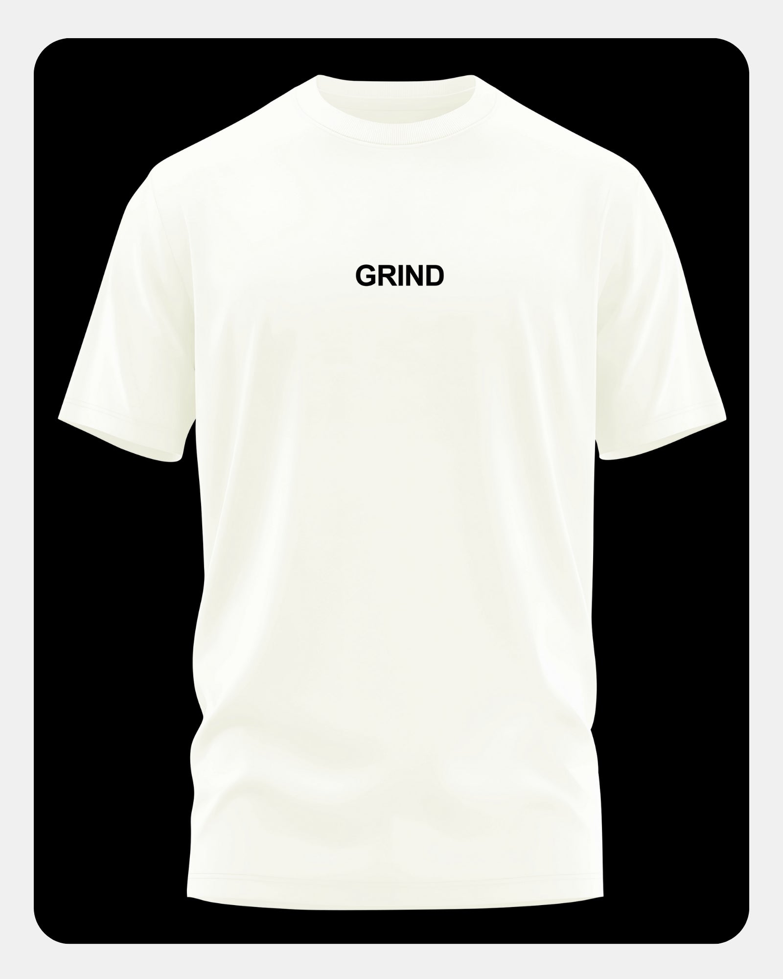 Grind Men's Stretchable Muscle Fit Crew Neck T-shirt